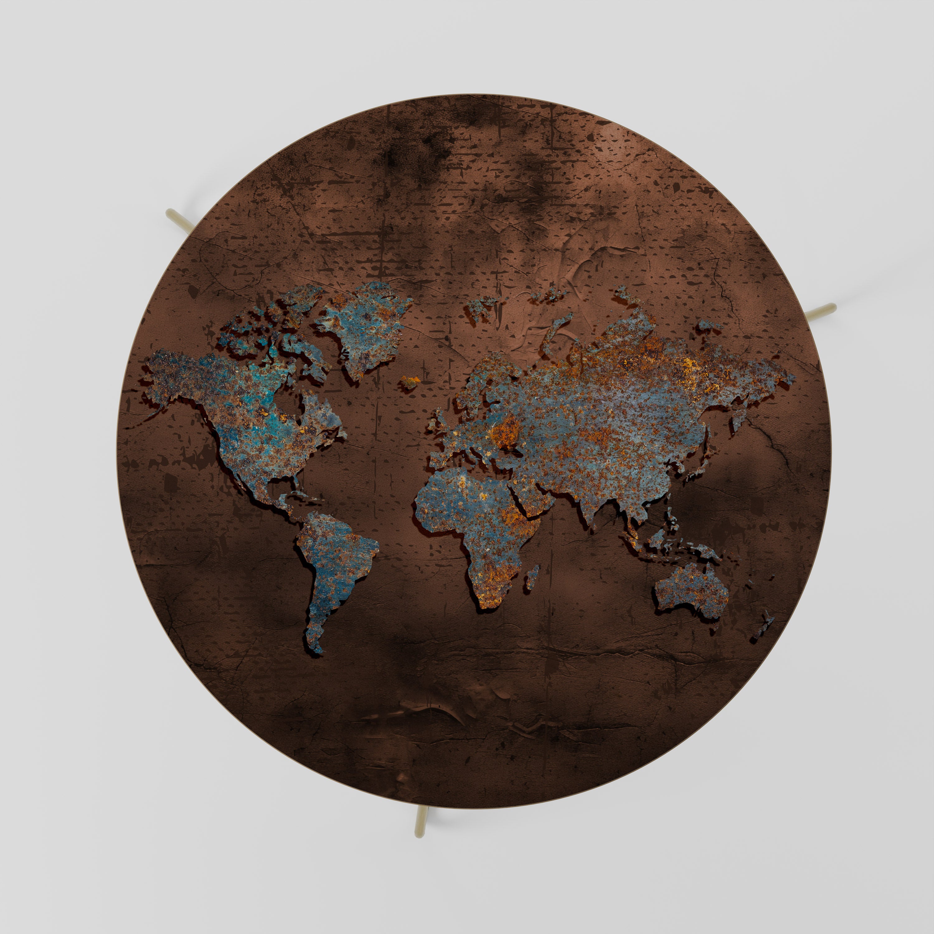 METALLIC MAP OF MEMORIES Stolik kawowy duży