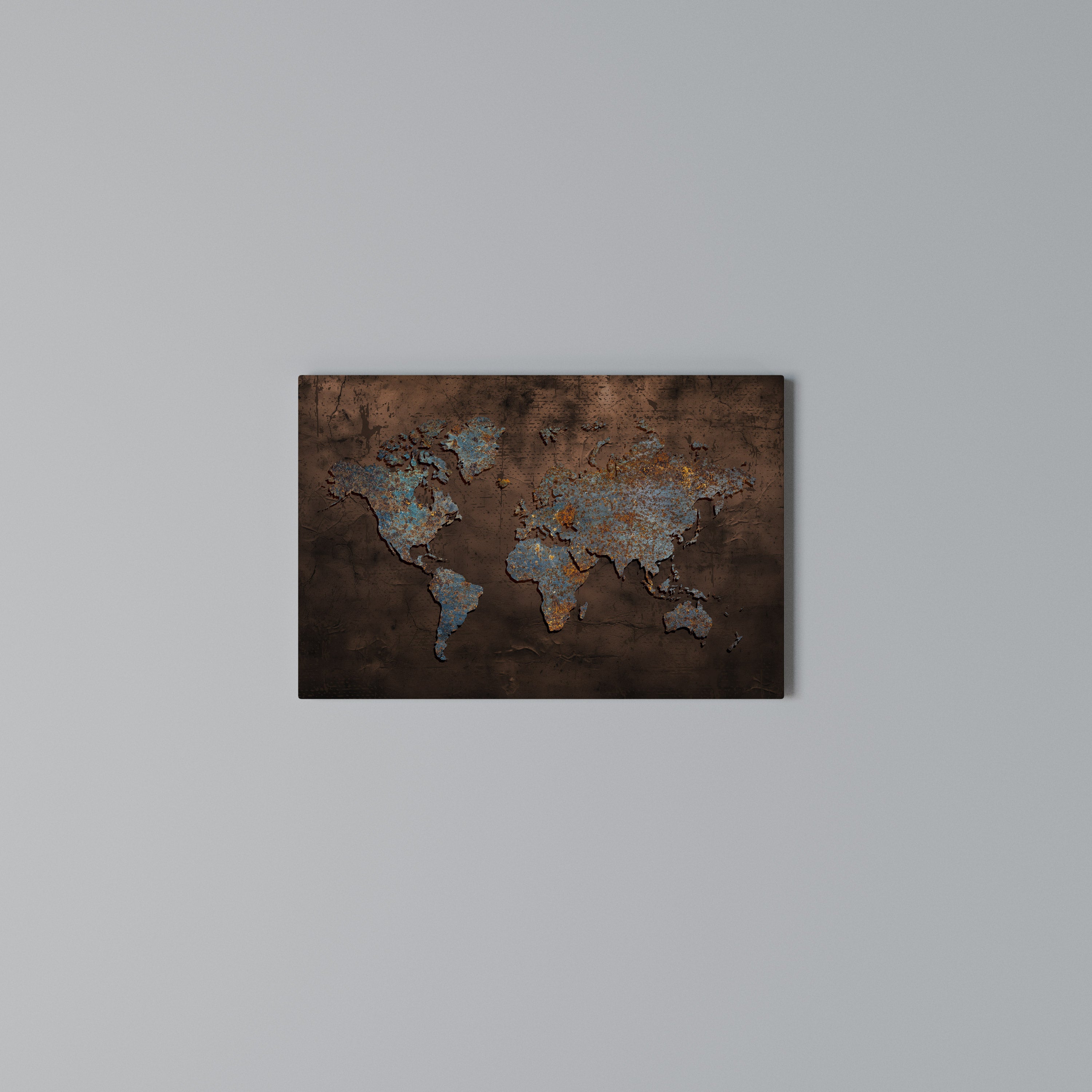 METALLIC MAP OF MEMORIES Poziomy obraz na płótnie