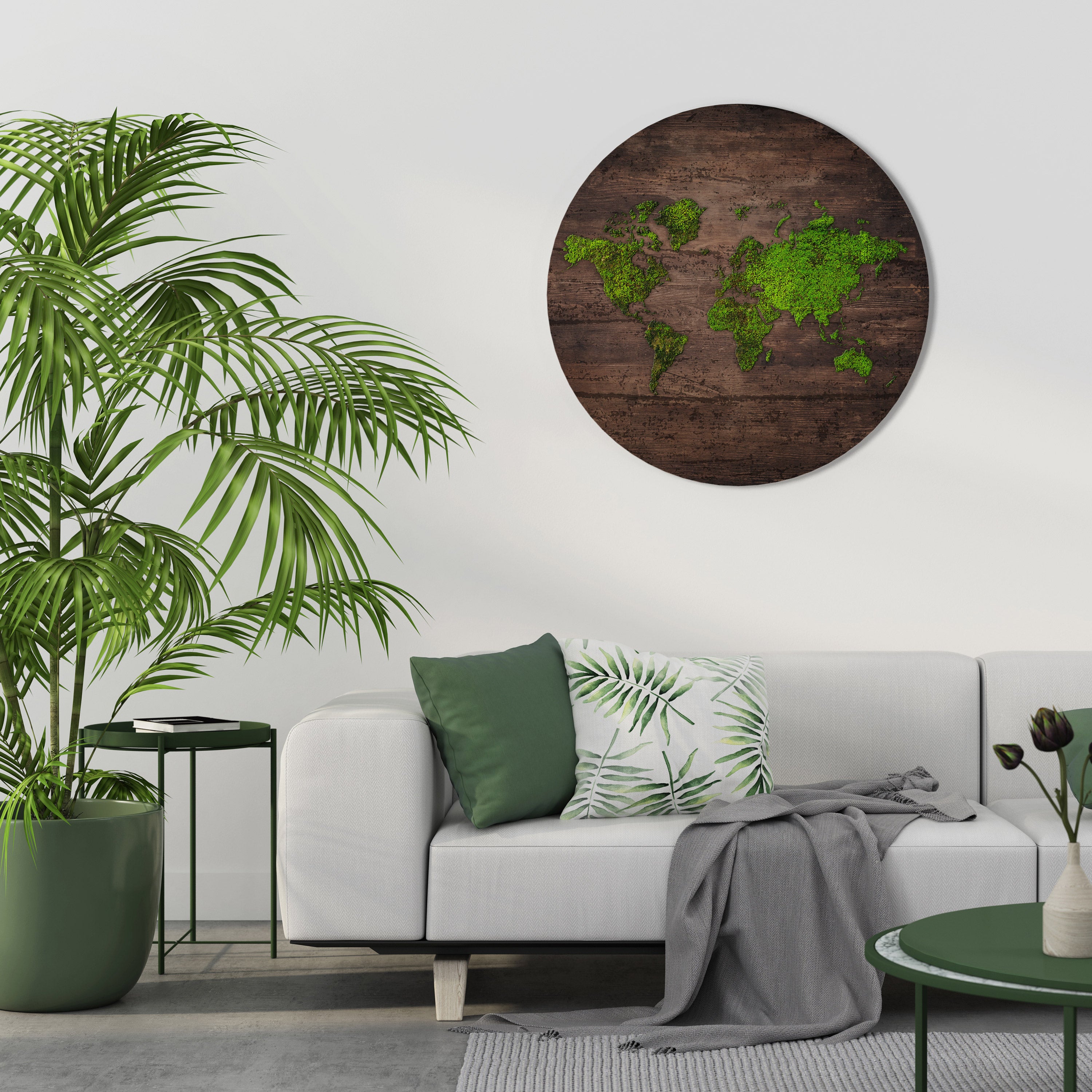 GREEN EARTH VISION Obraz okrągły