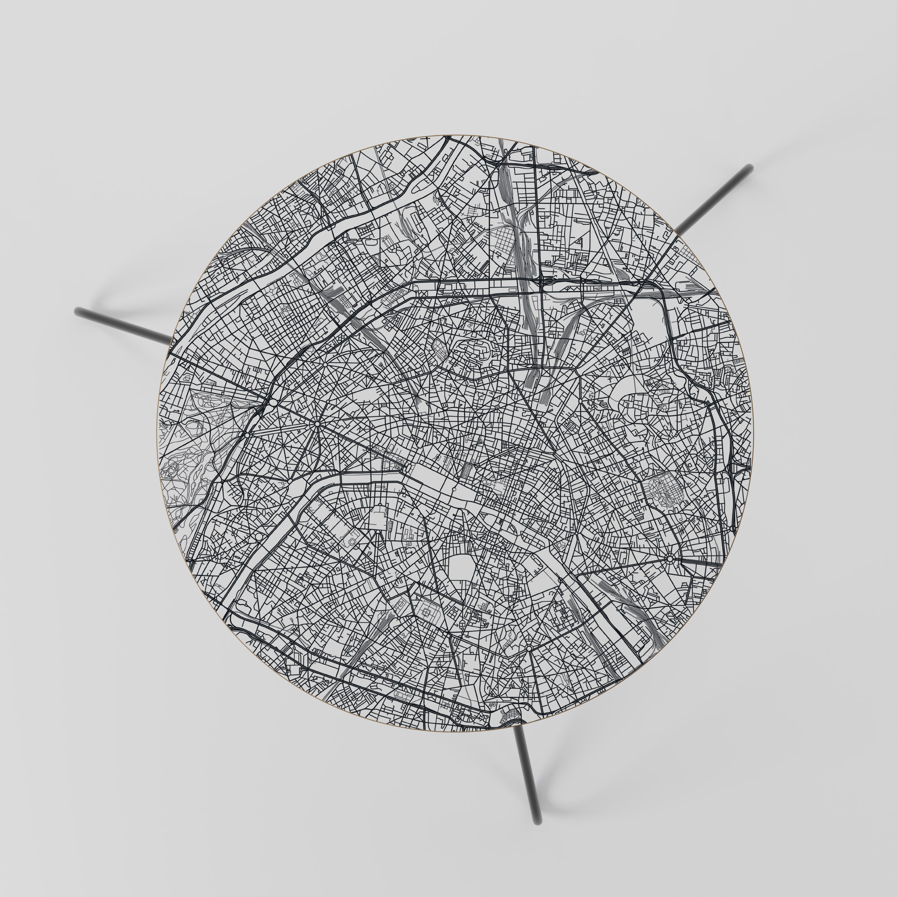 PARIS TOWN PLAN Stolik kawowy mały