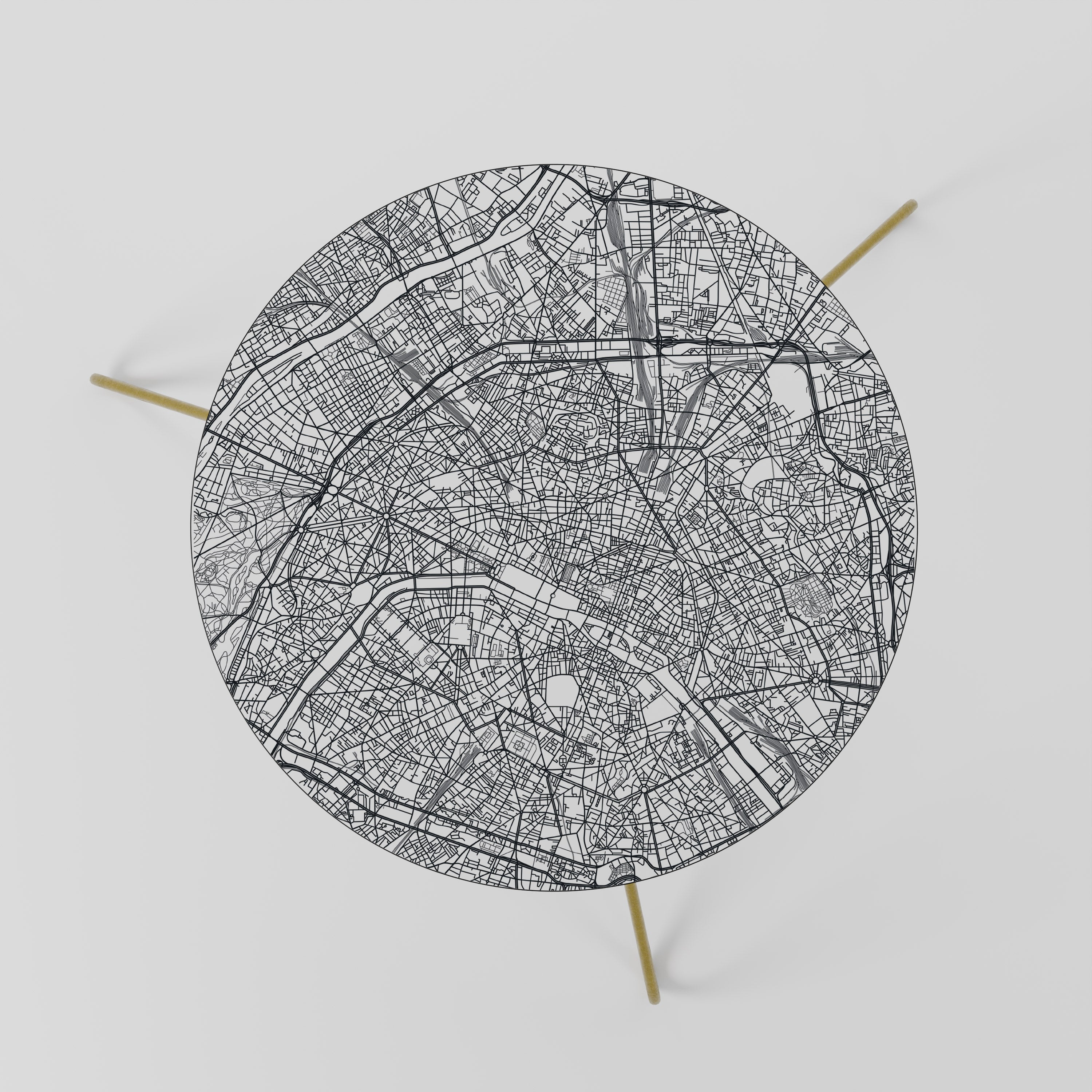 PARIS TOWN PLAN Stolik kawowy mały