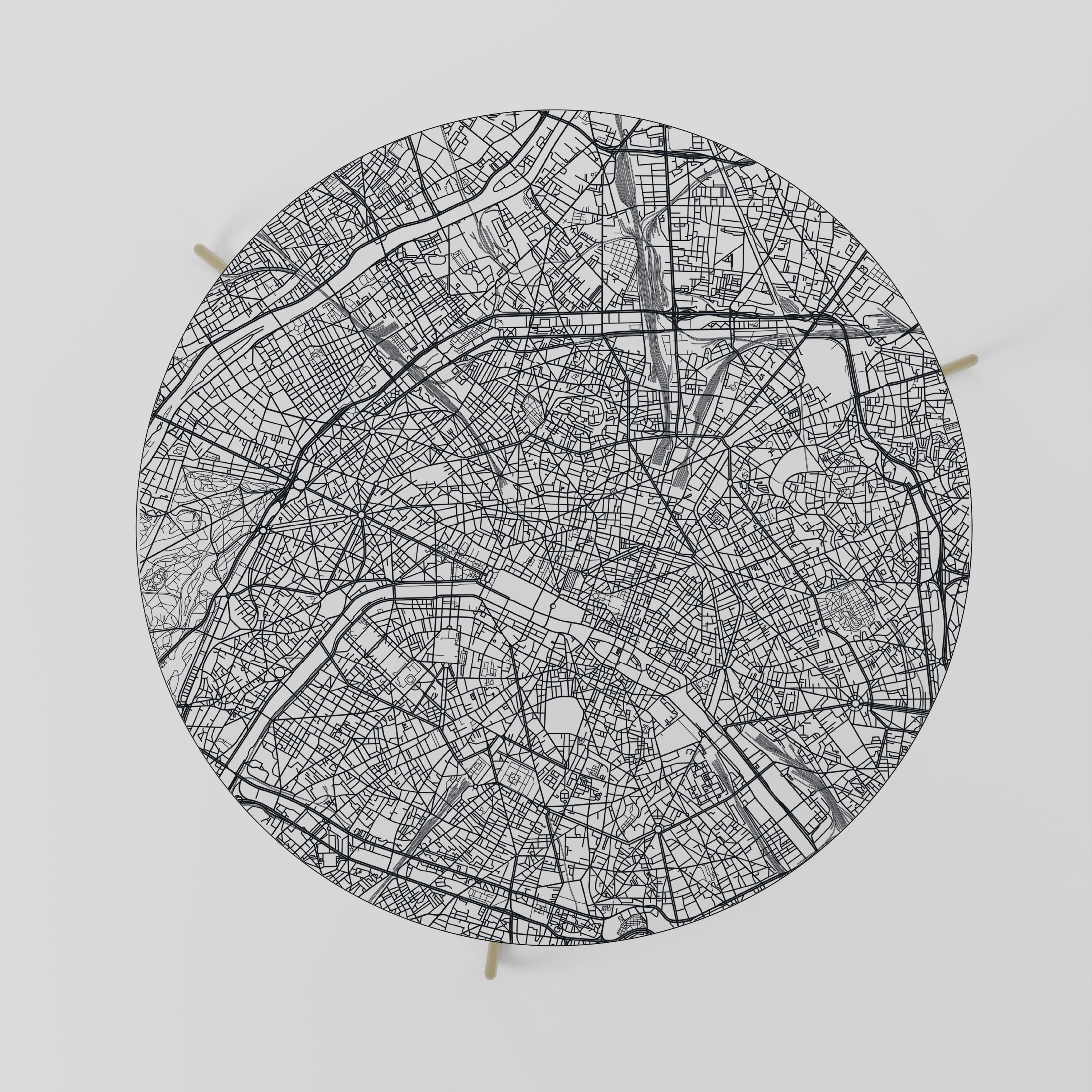 PARIS TOWN PLAN Stolik kawowy duży