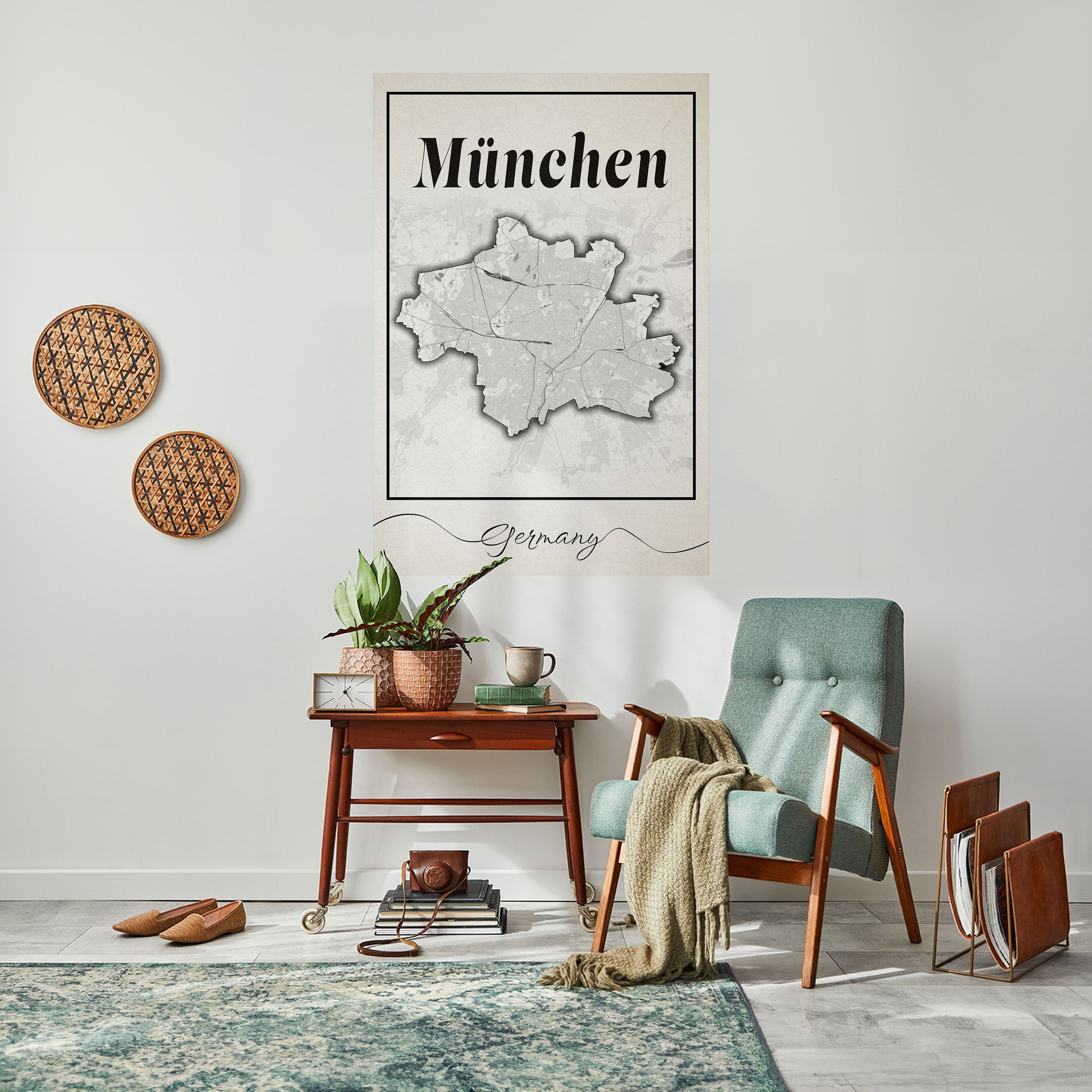 MONOCHROME MÜNCHEN Naklejka/Plakat pionowy