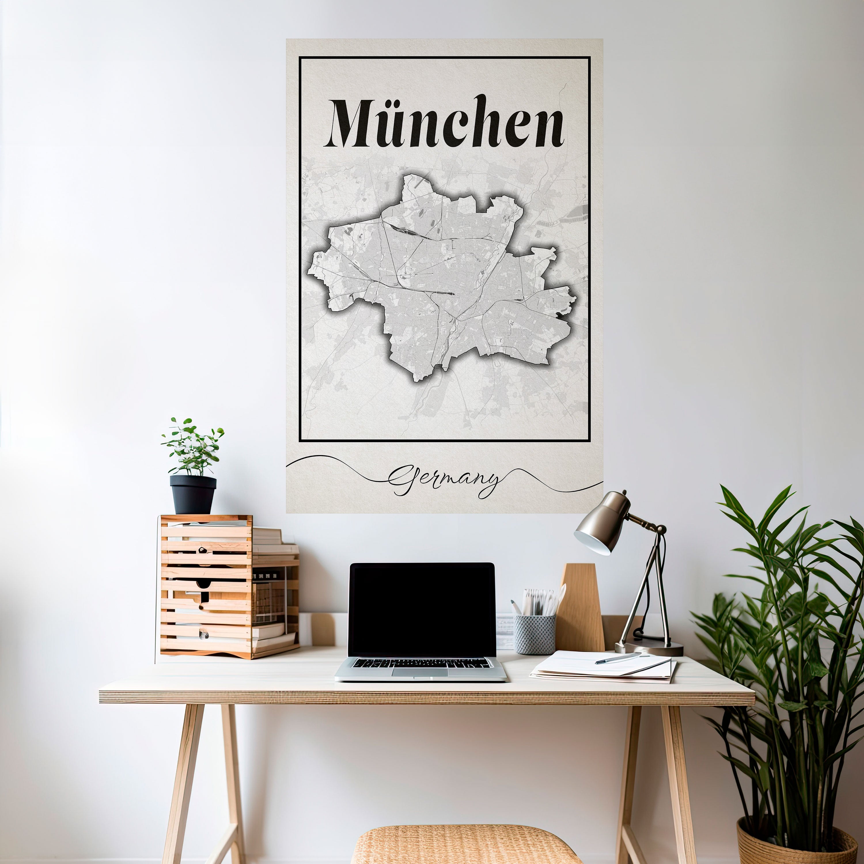 MONOCHROME MÜNCHEN Naklejka/Plakat pionowy