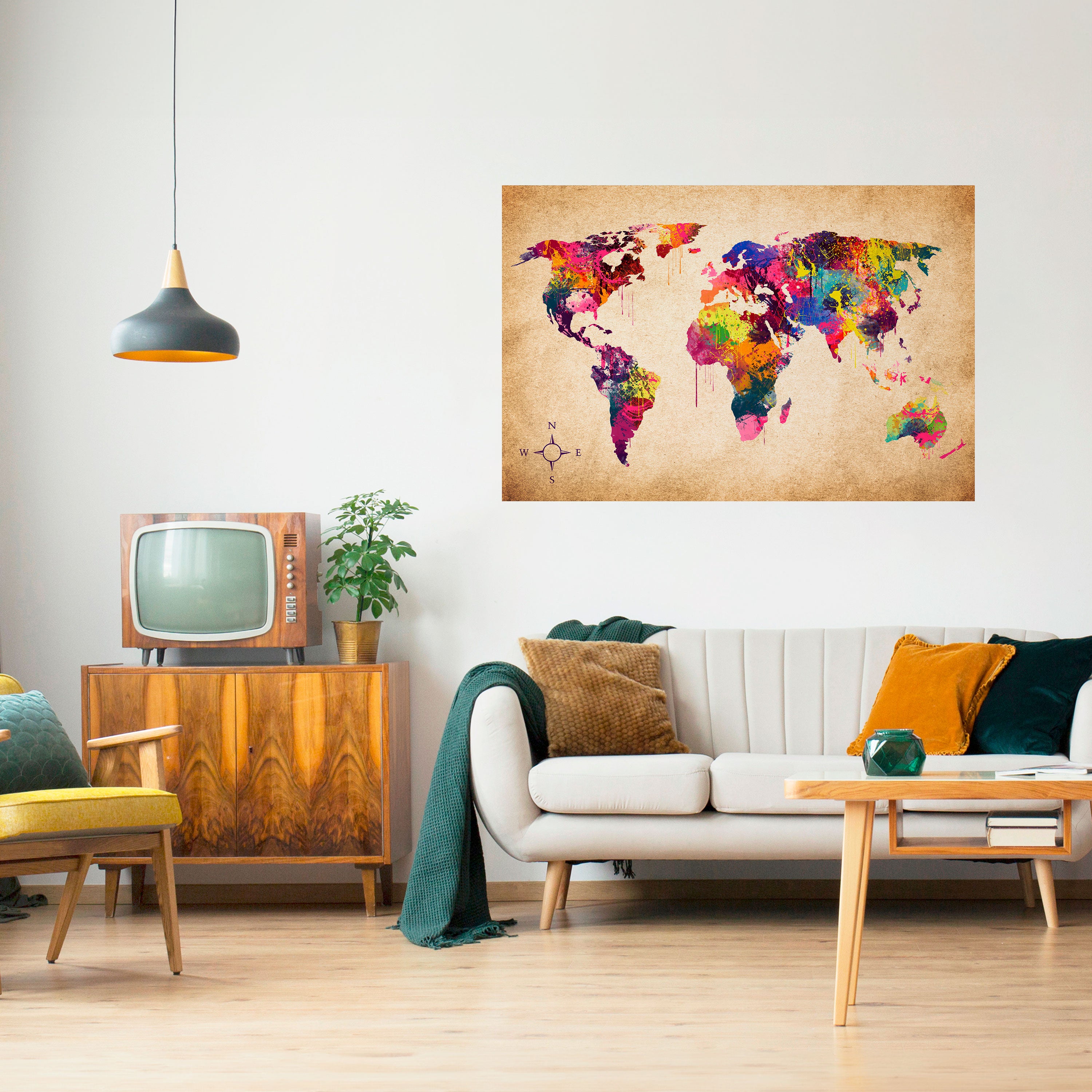 VIBRANT EARTHSCAPE Naklejka/Plakat poziomy