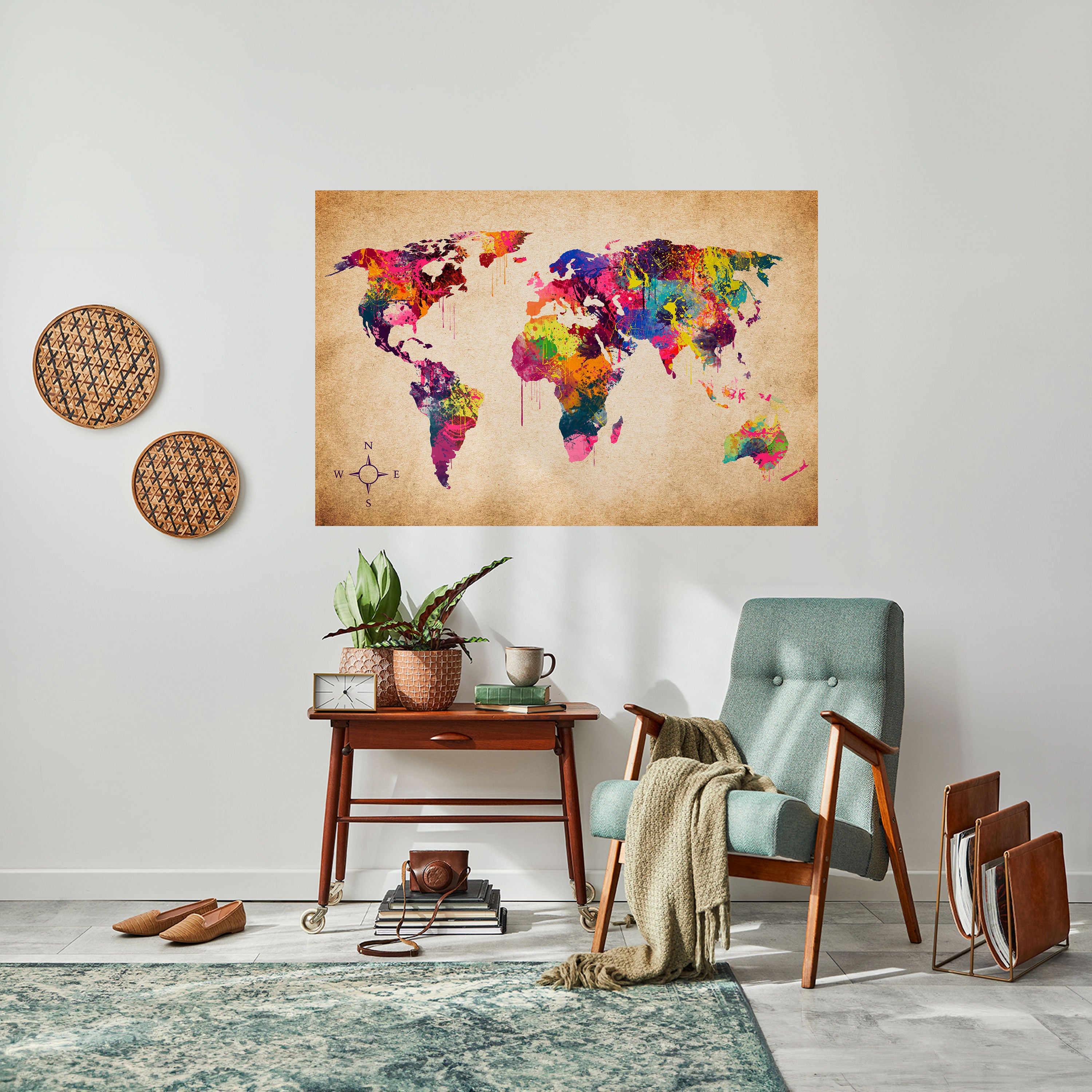 VIBRANT EARTHSCAPE Naklejka/Plakat poziomy