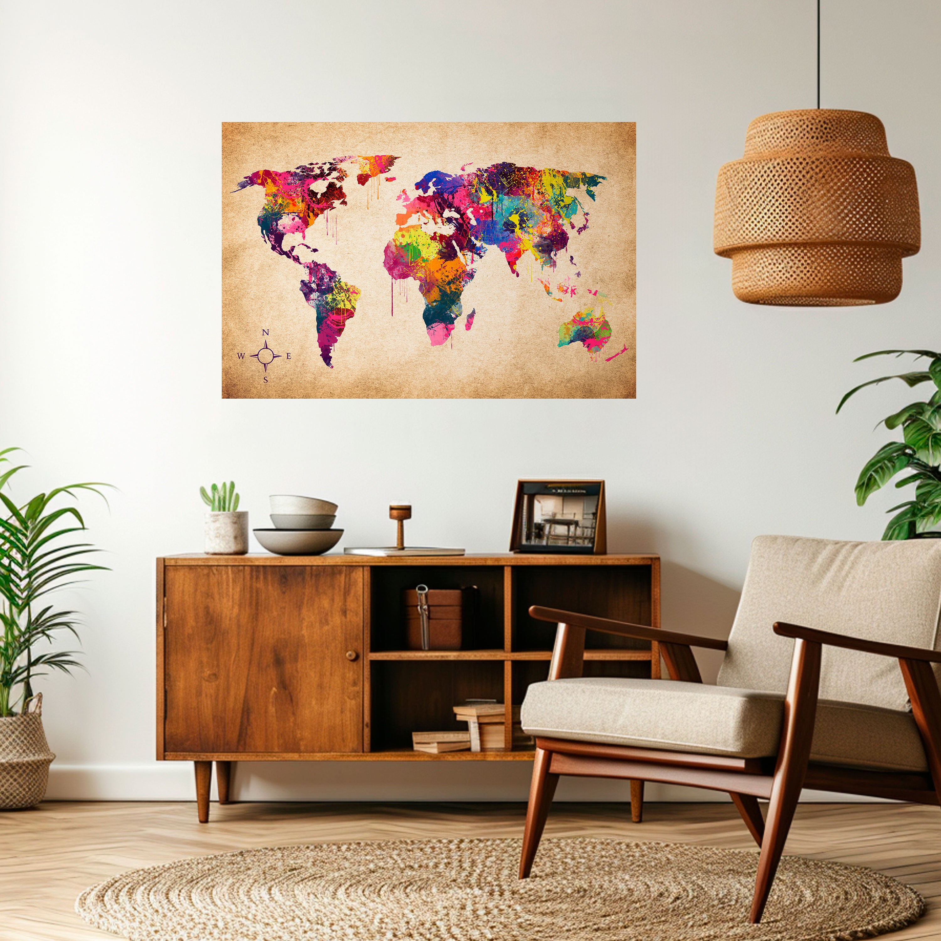 VIBRANT EARTHSCAPE Naklejka/Plakat poziomy