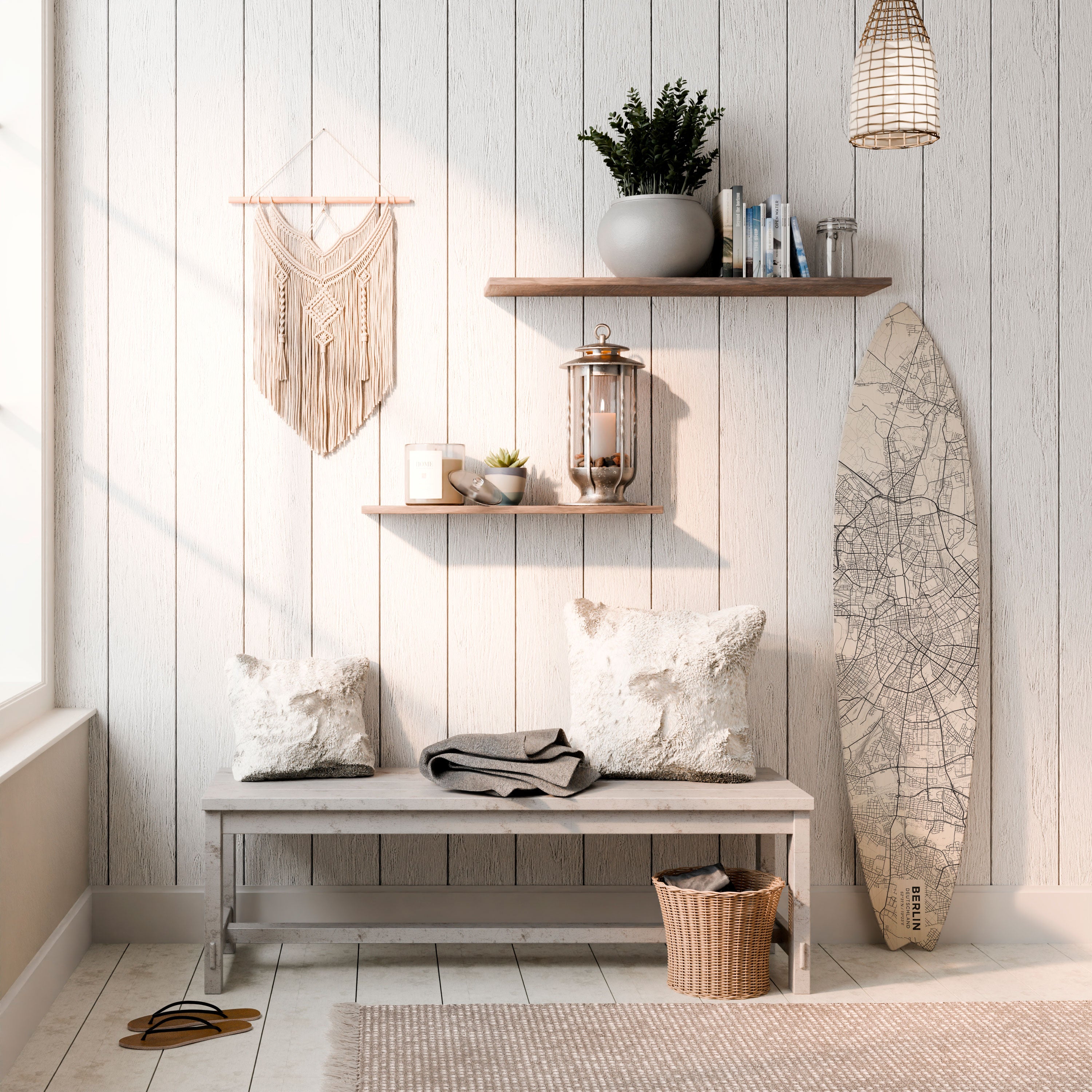 BERLIN PLAN Dekoracyjna deska surfingowa