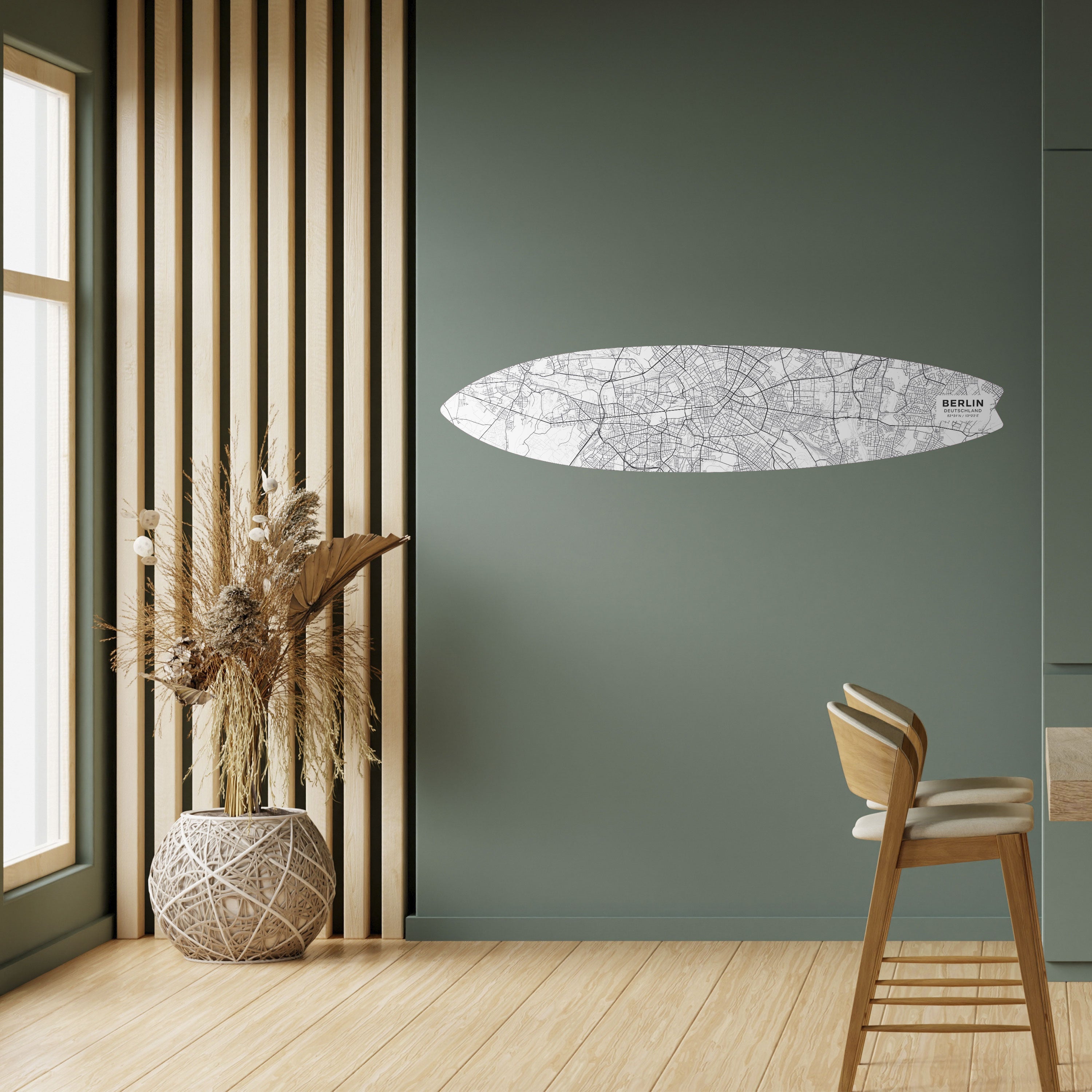 BERLIN PLAN Naklejka - deska surfingowa