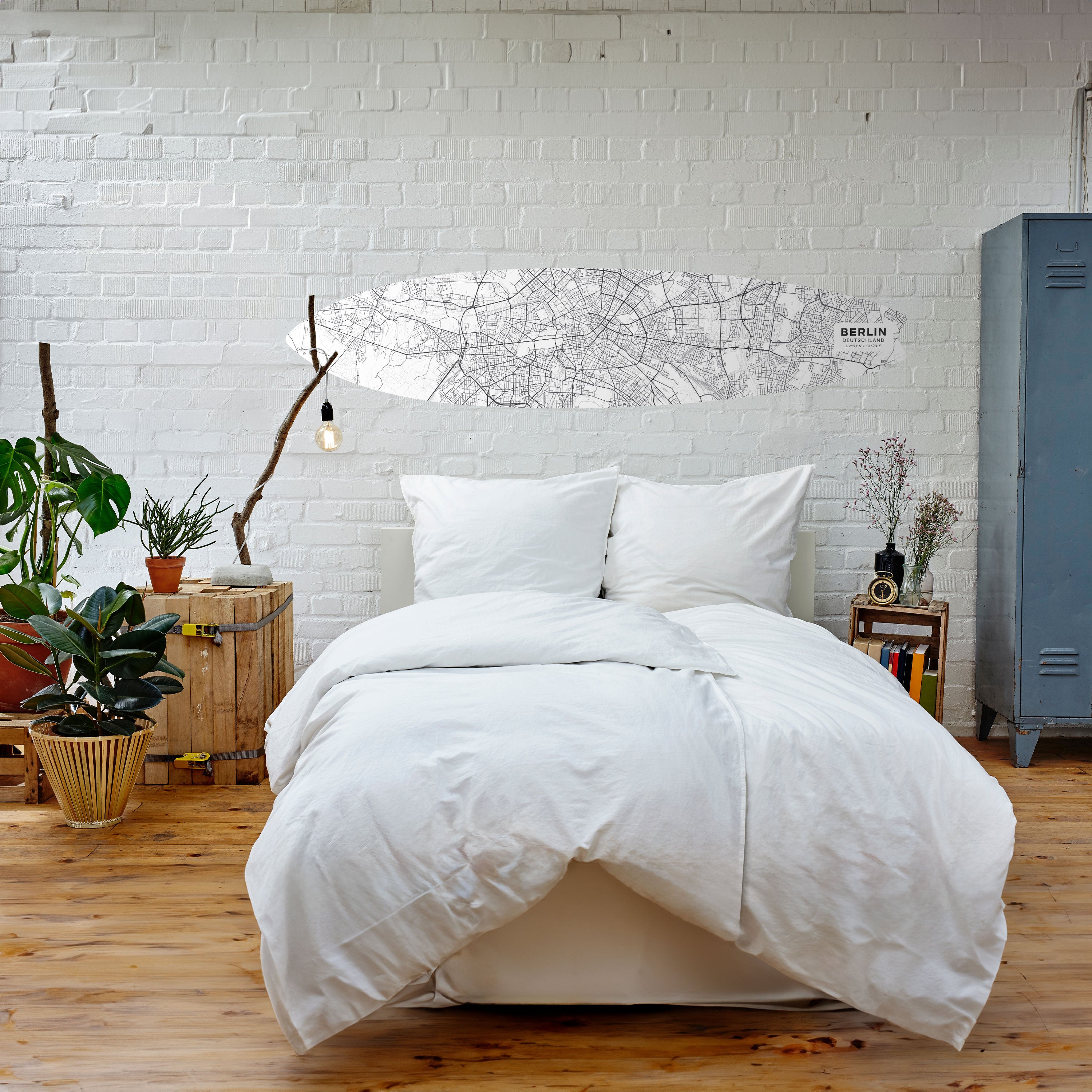 BERLIN PLAN Naklejka - deska surfingowa