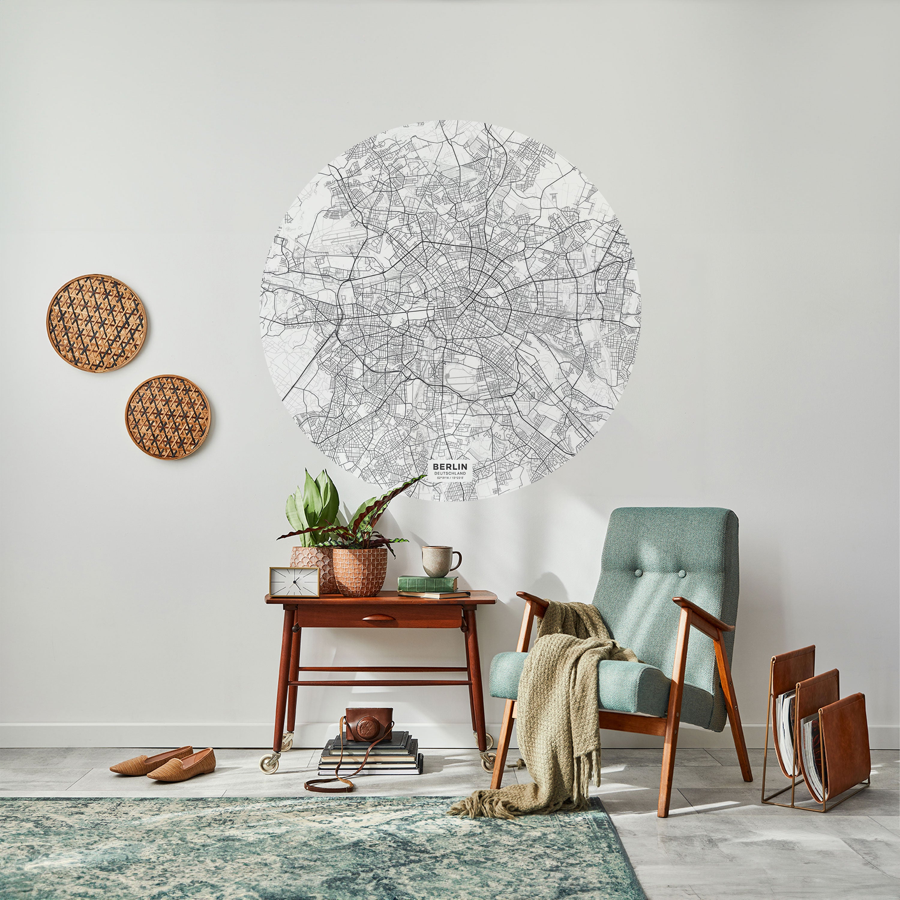 BERLIN PLAN Naklejka okrągła