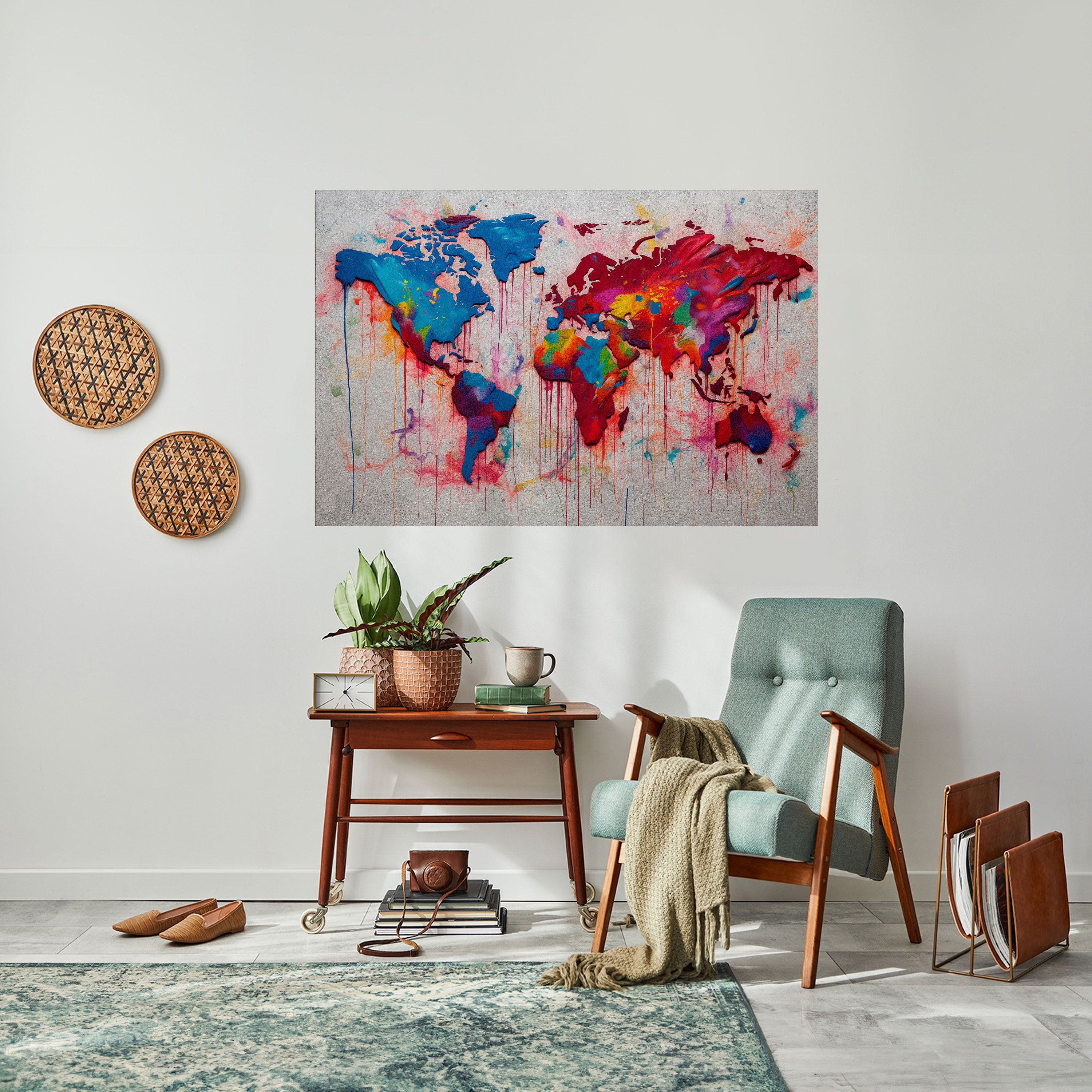 ARTISTIC ATLAS Naklejka/Plakat poziomy