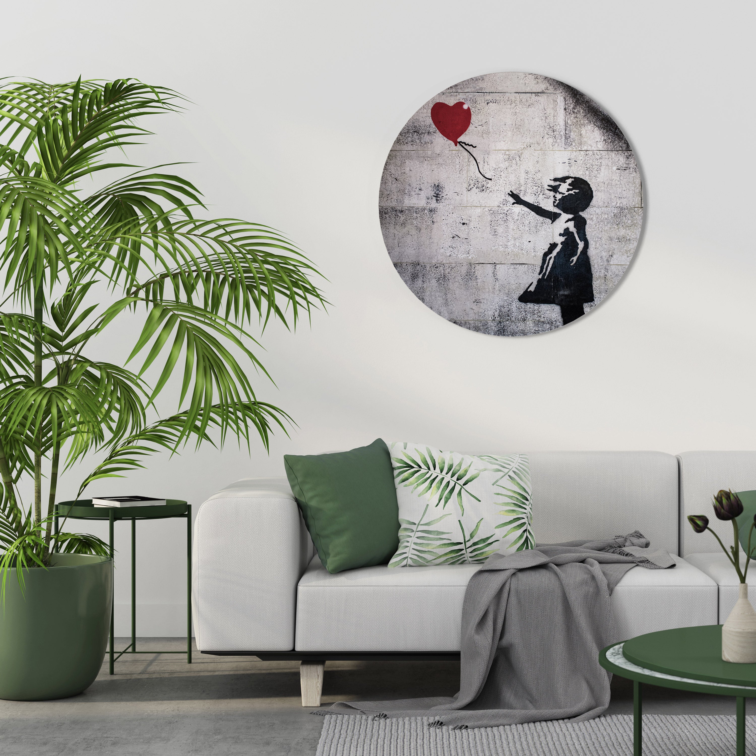 BALLON GIRL (BANKSY) Obraz okrągły