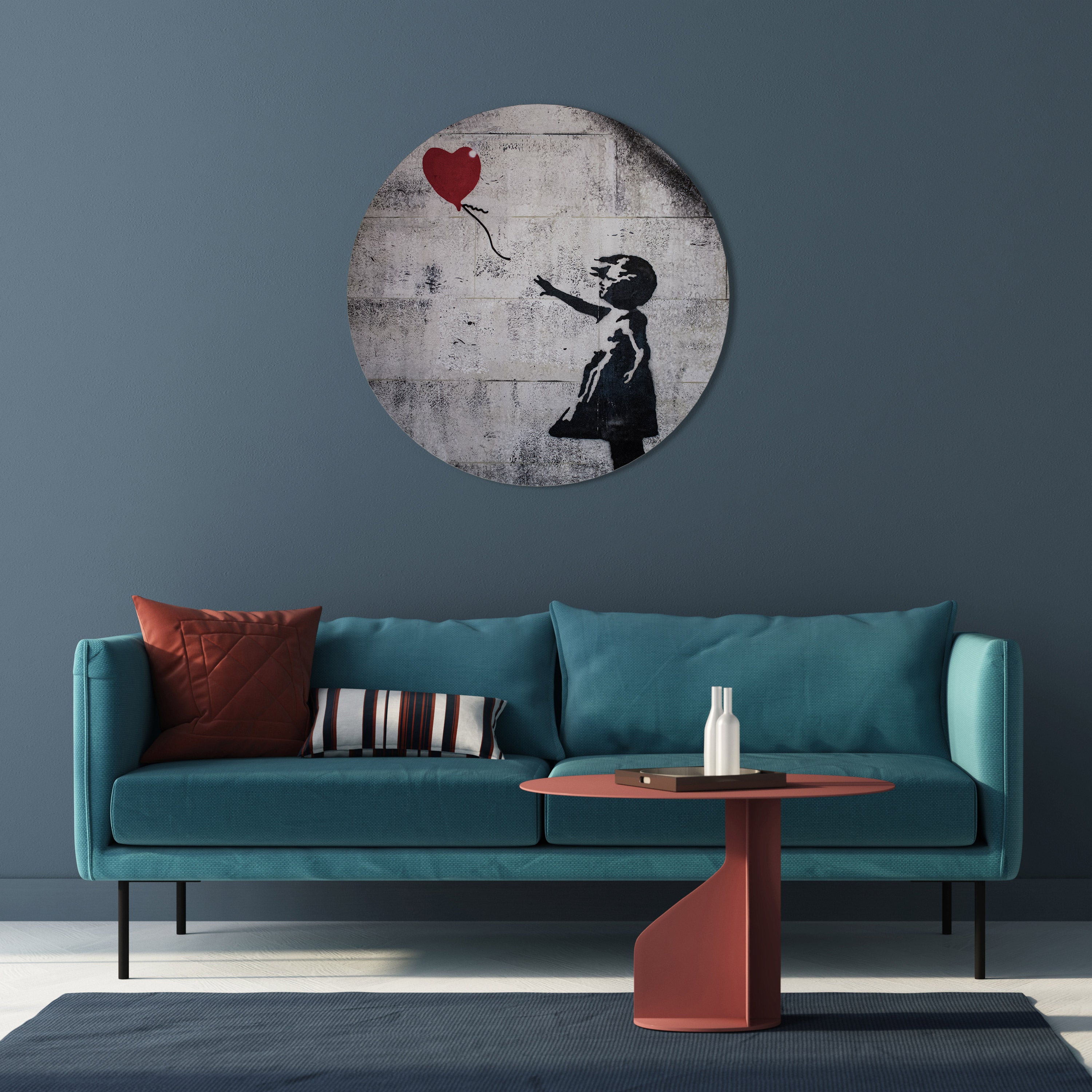 BALLON GIRL (BANKSY) Obraz okrągły