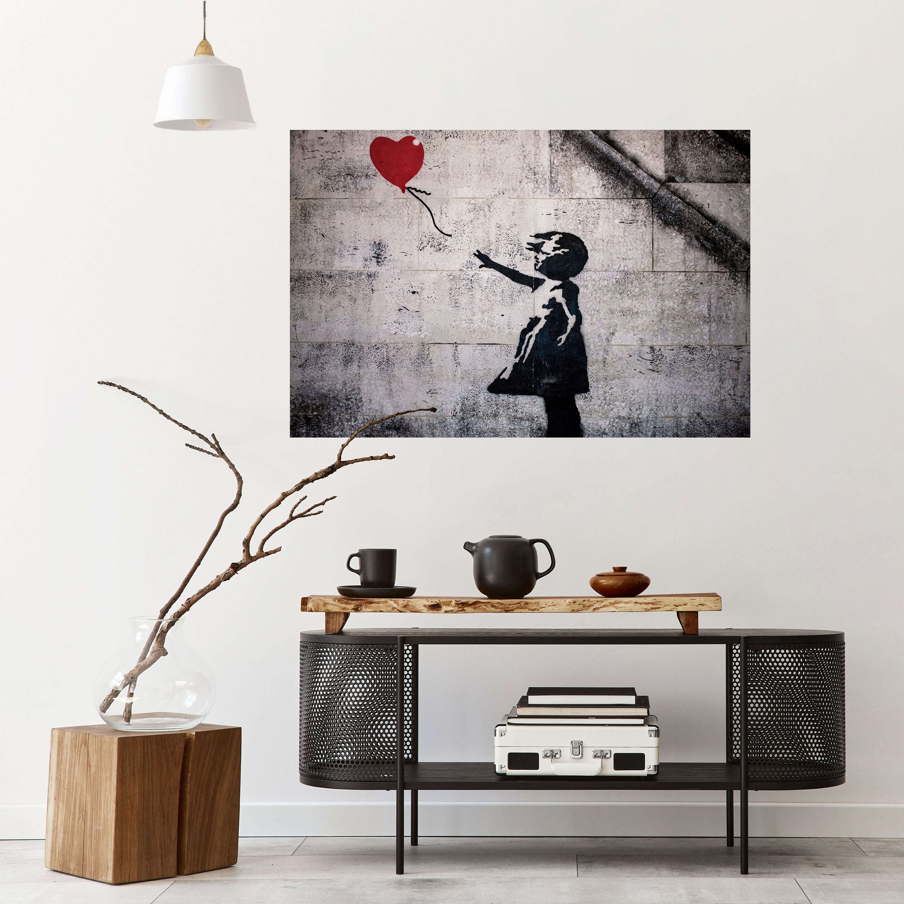 BALLON GIRL (BANKSY) Naklejka/Plakat poziomy