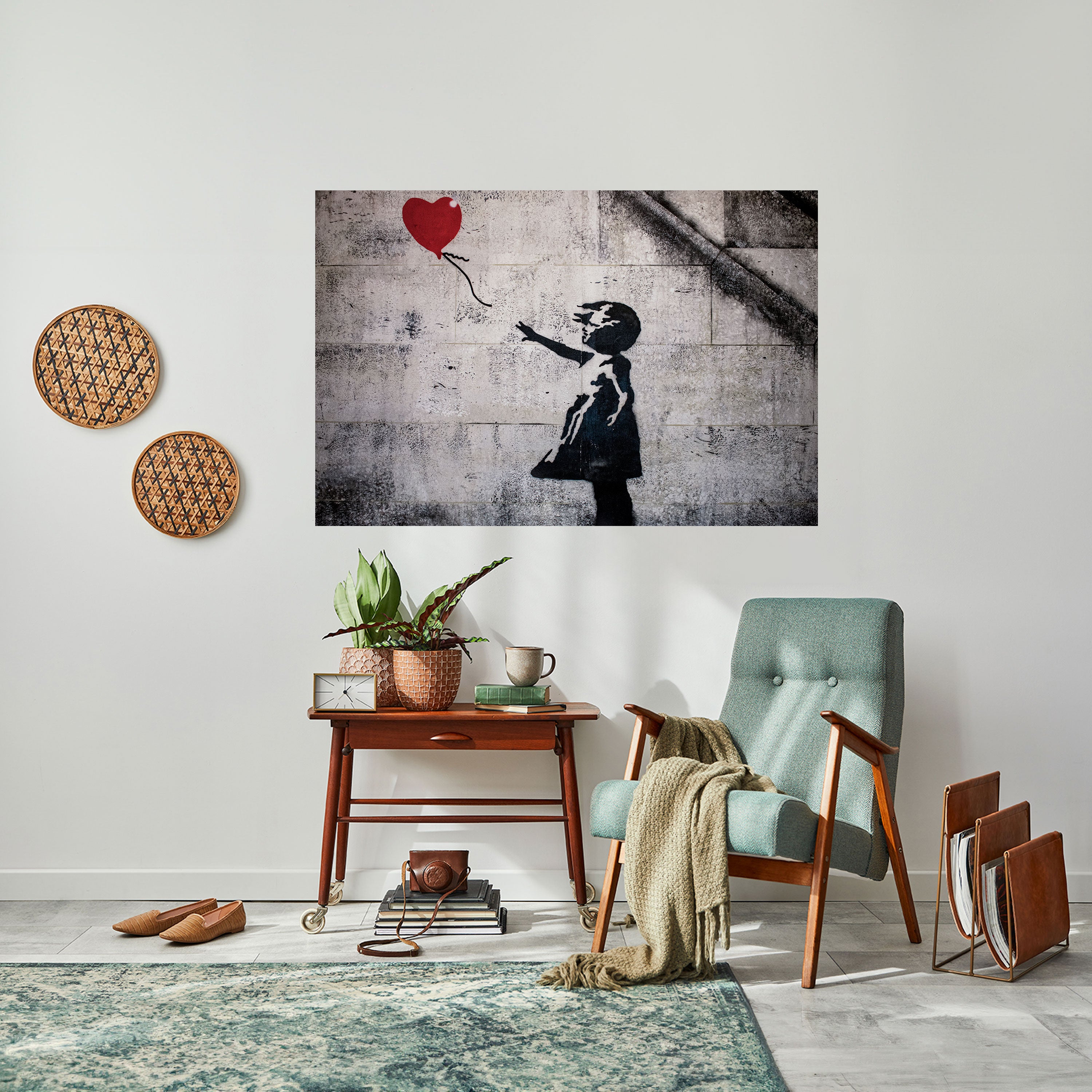 BALLON GIRL (BANKSY) Naklejka/Plakat poziomy
