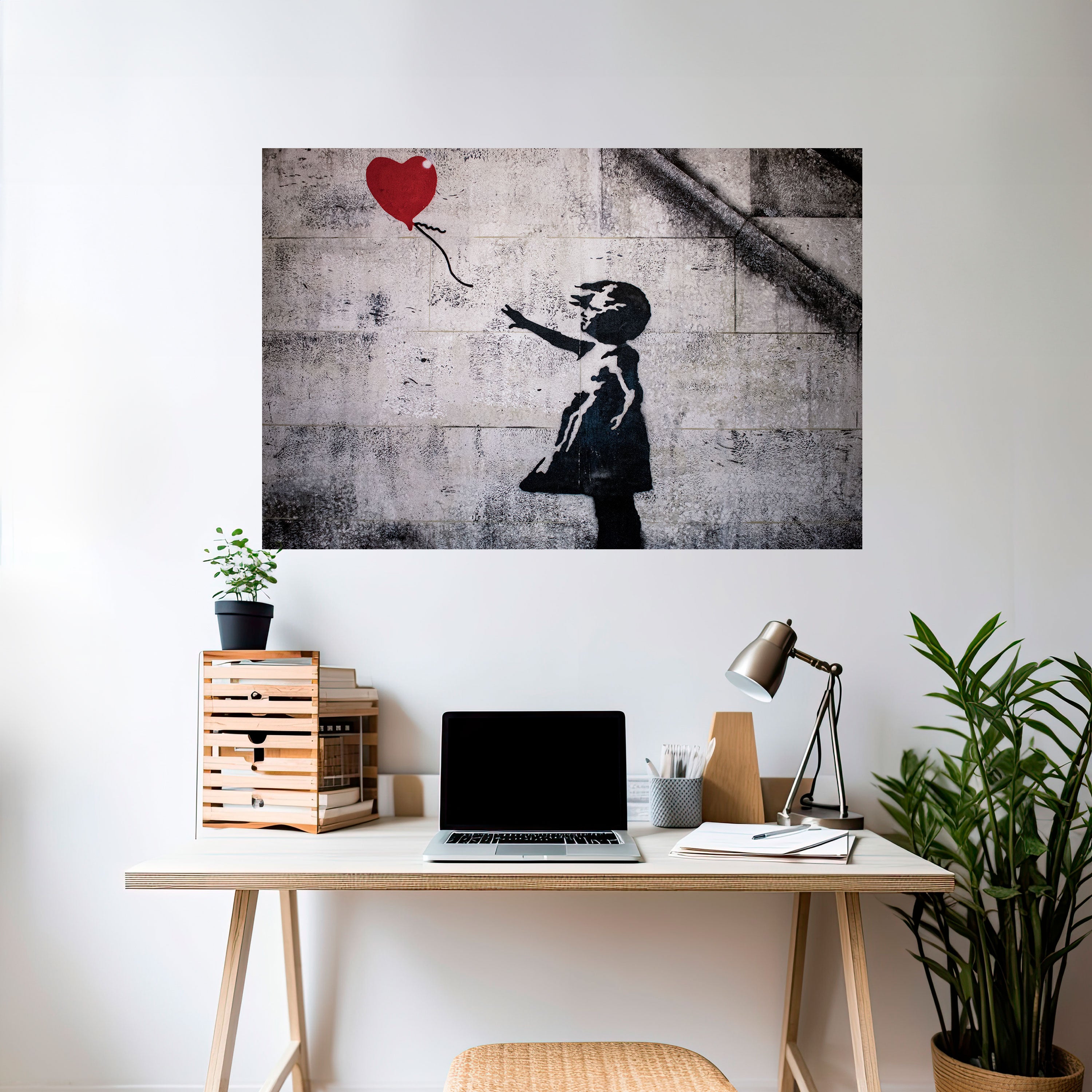 BALLON GIRL (BANKSY) Naklejka/Plakat poziomy