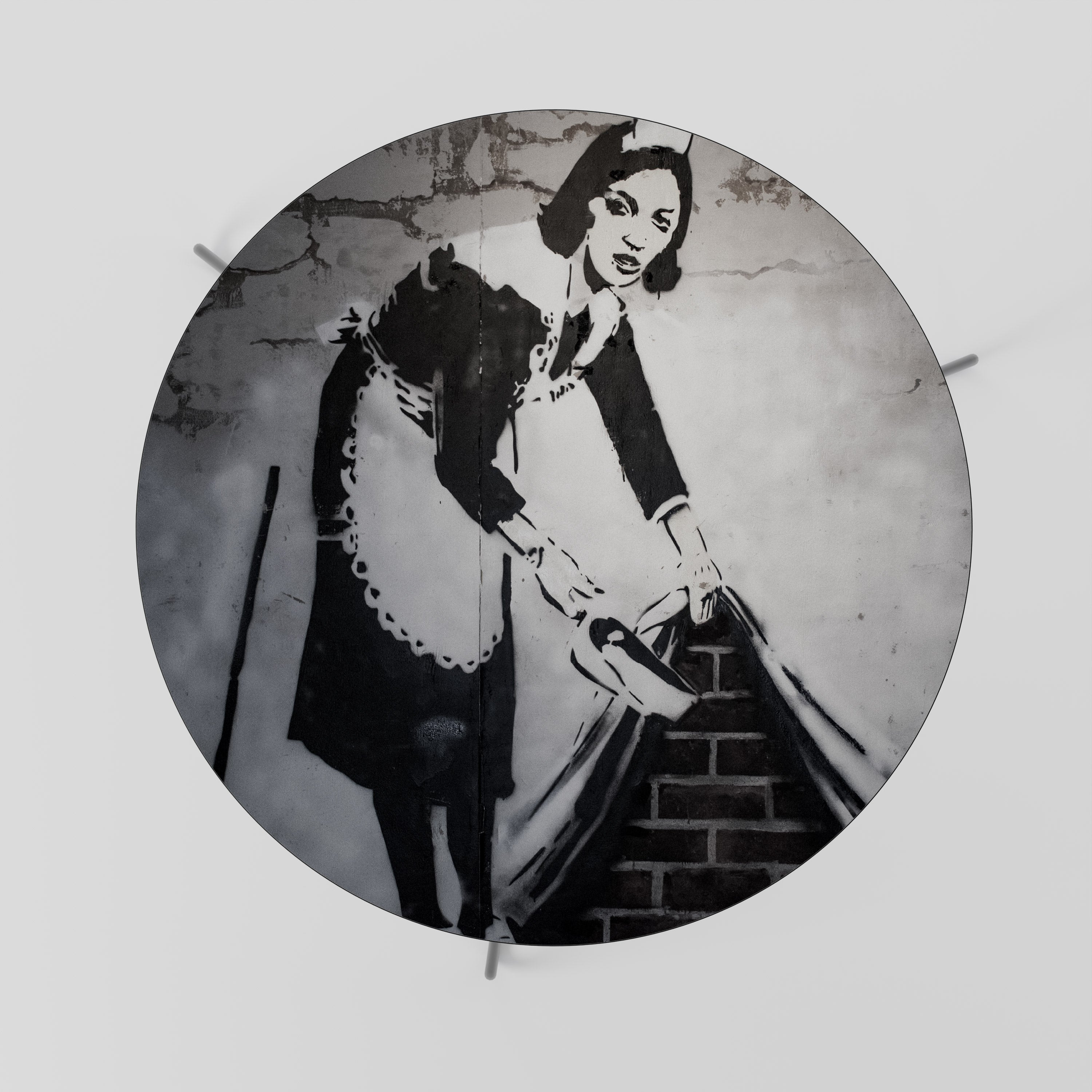 SWEEPING UNDER (BANKSY) Stolik kawowy duży