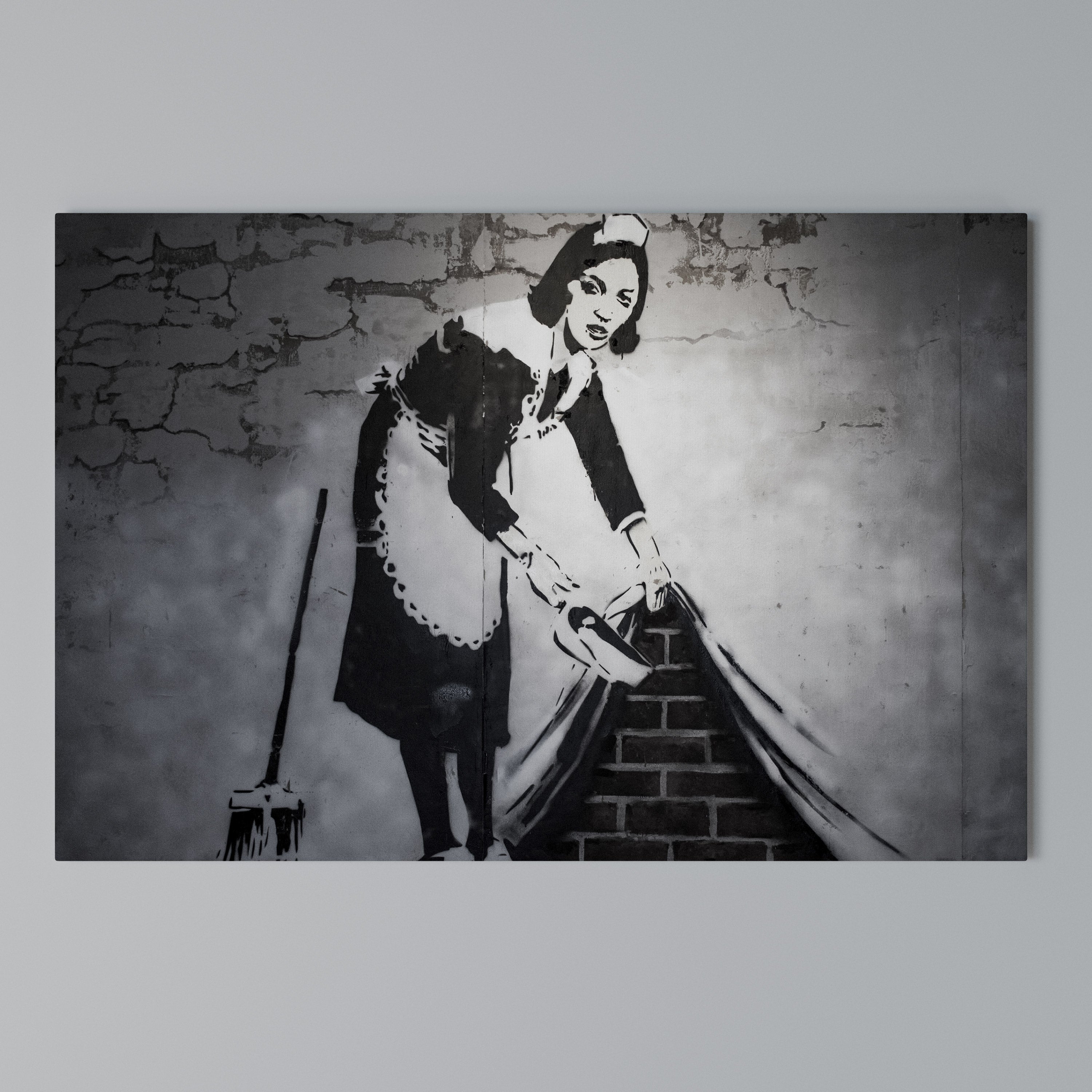 SWEEPING UNDER (BANKSY) Poziomy obraz na płótnie