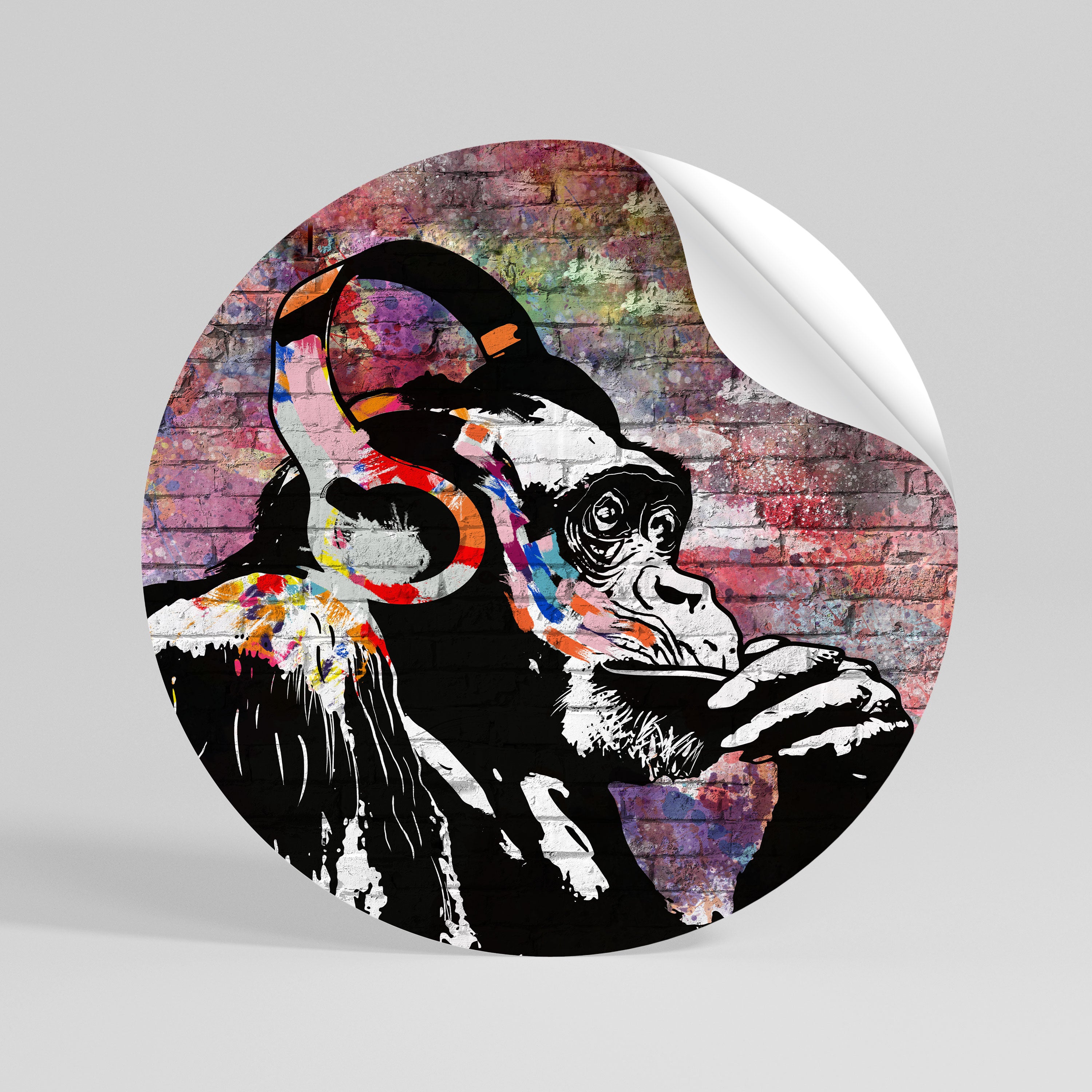 APISH LISTENER Naklejka okrągła