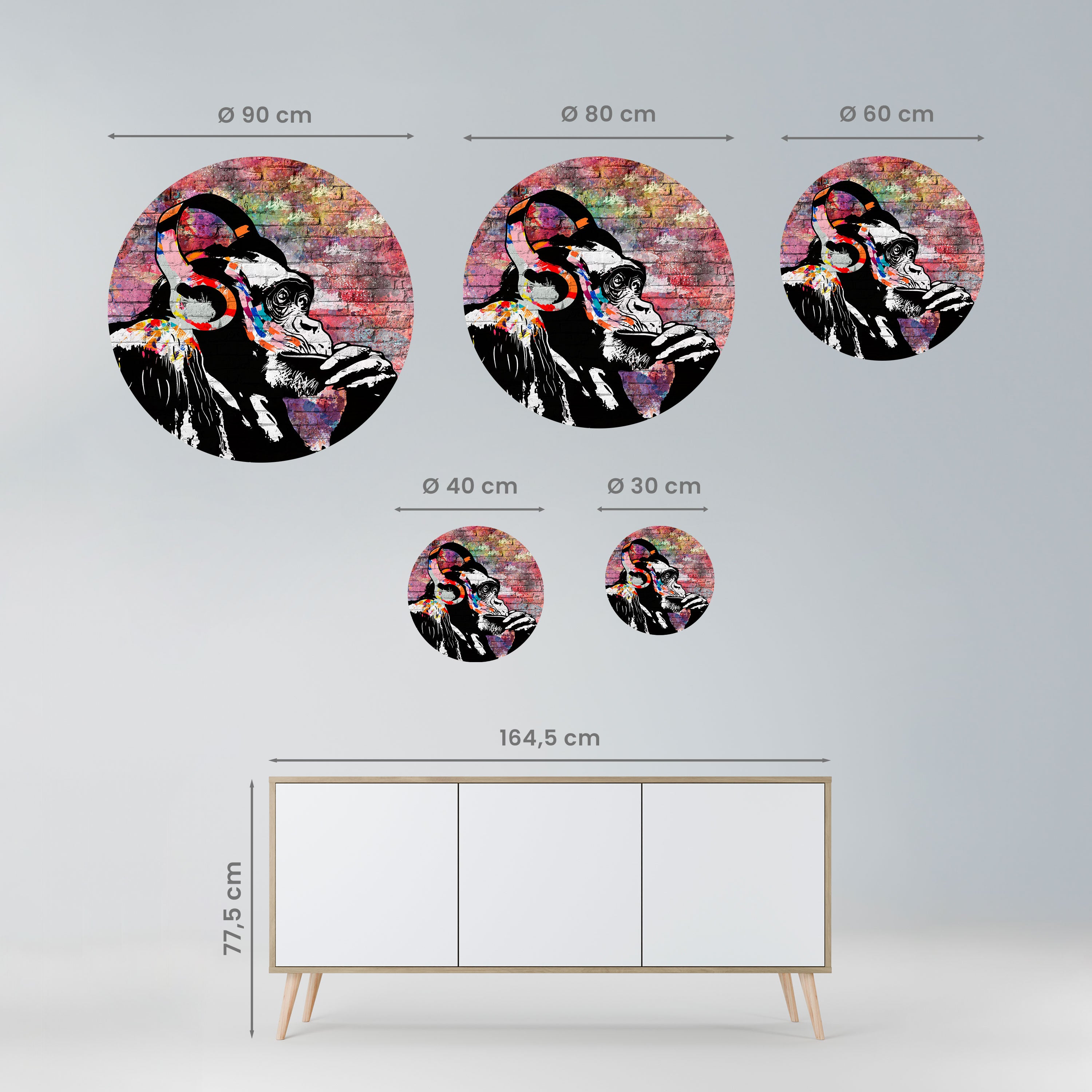 APISH LISTENER Naklejka okrągła