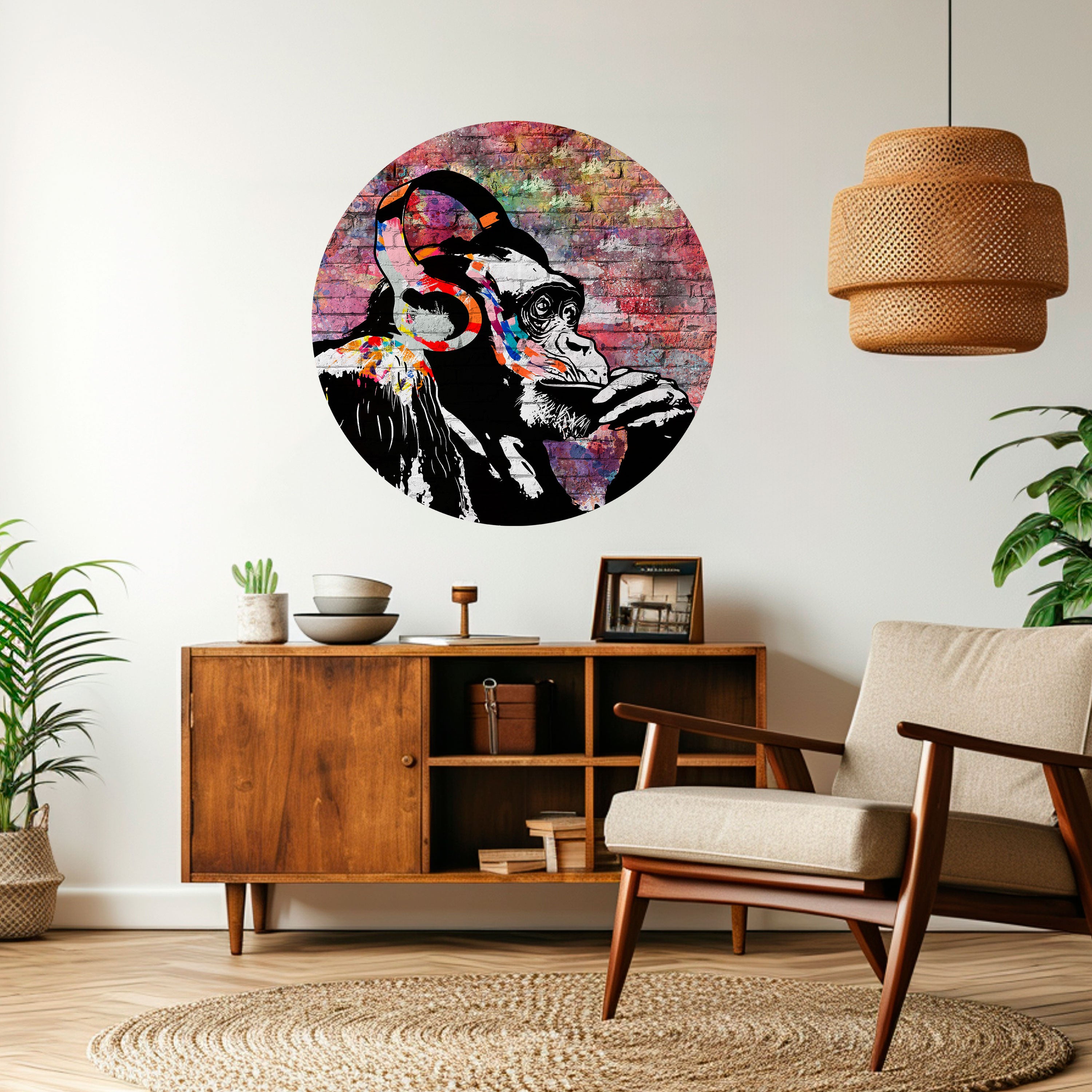 APISH LISTENER Naklejka okrągła