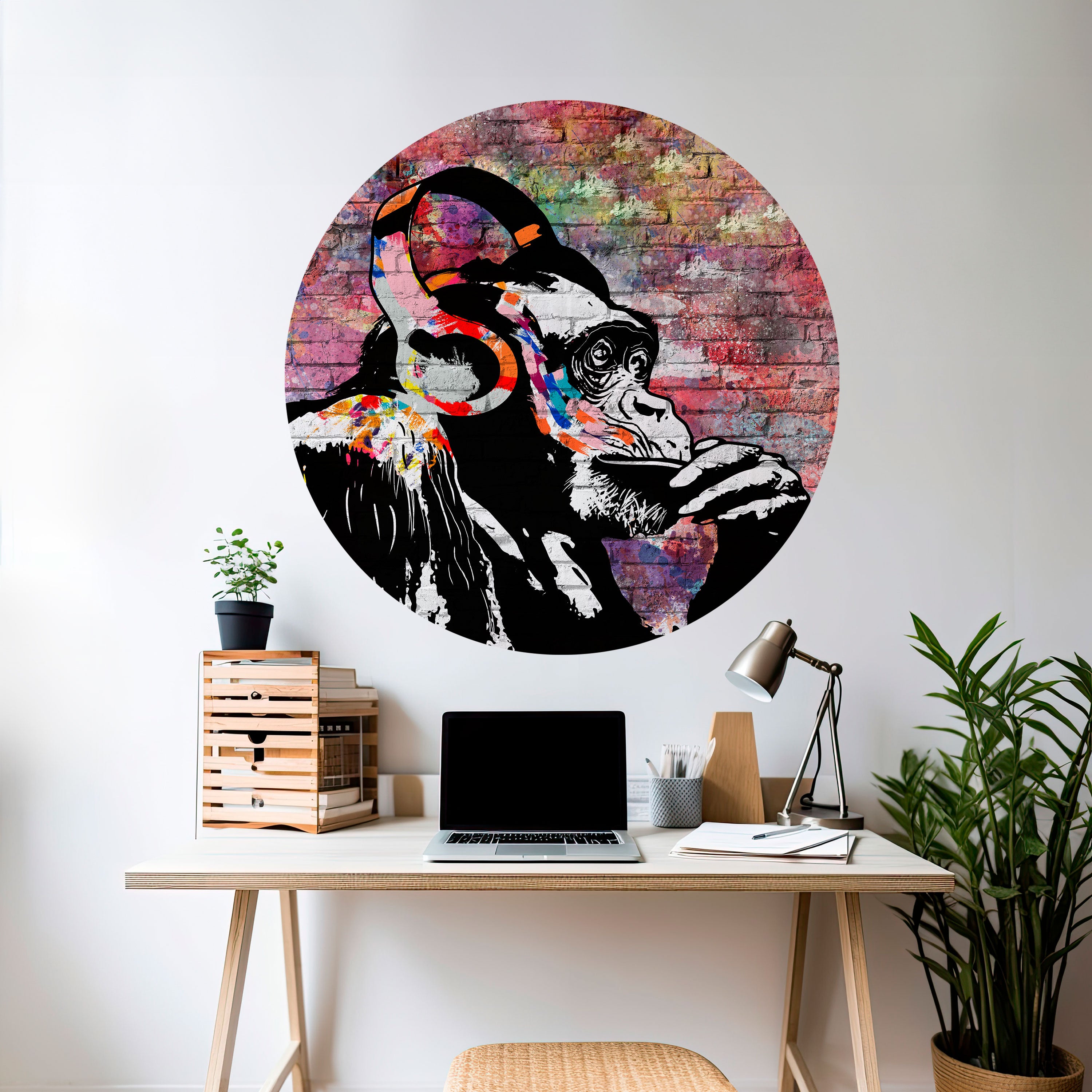 APISH LISTENER Naklejka okrągła