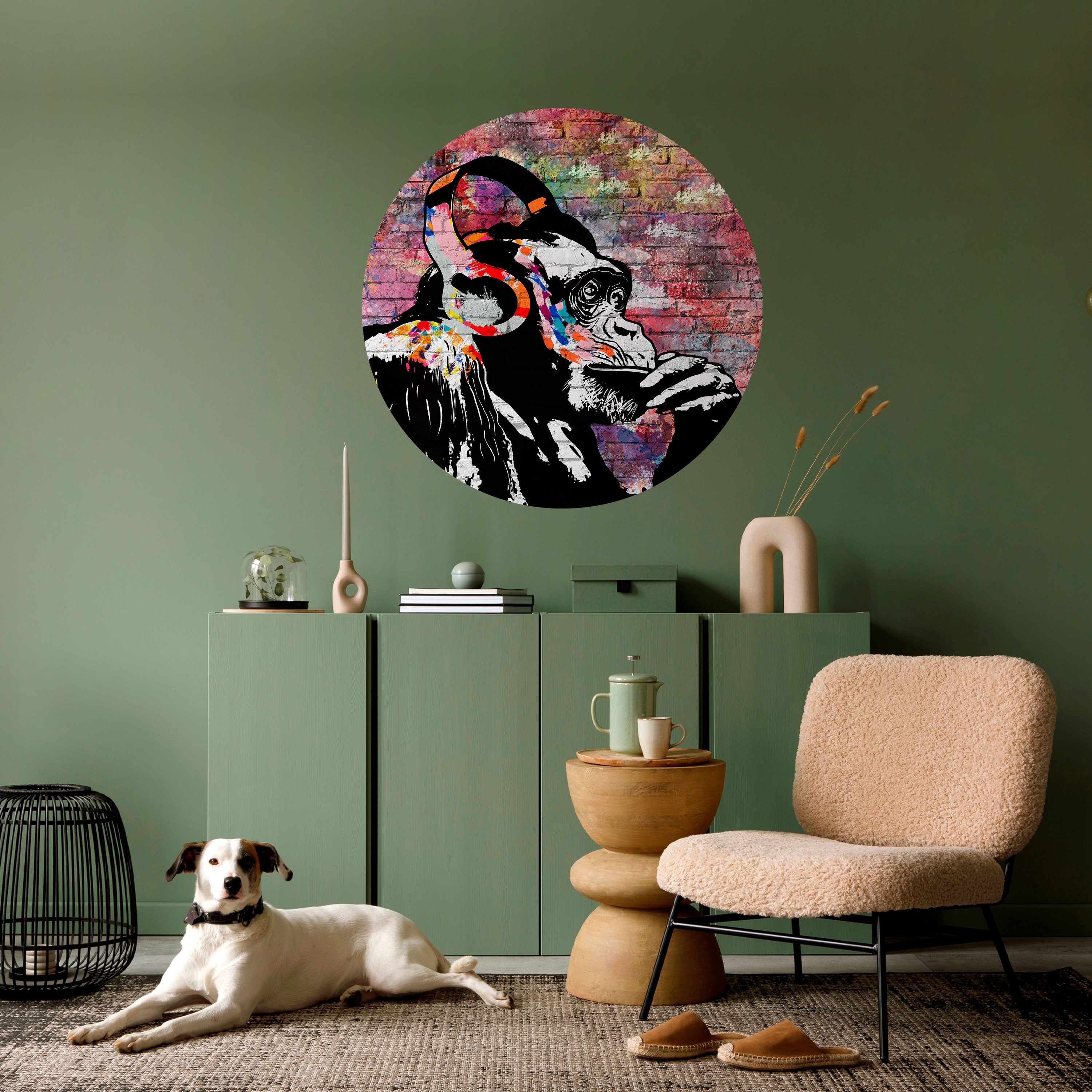 APISH LISTENER Naklejka okrągła