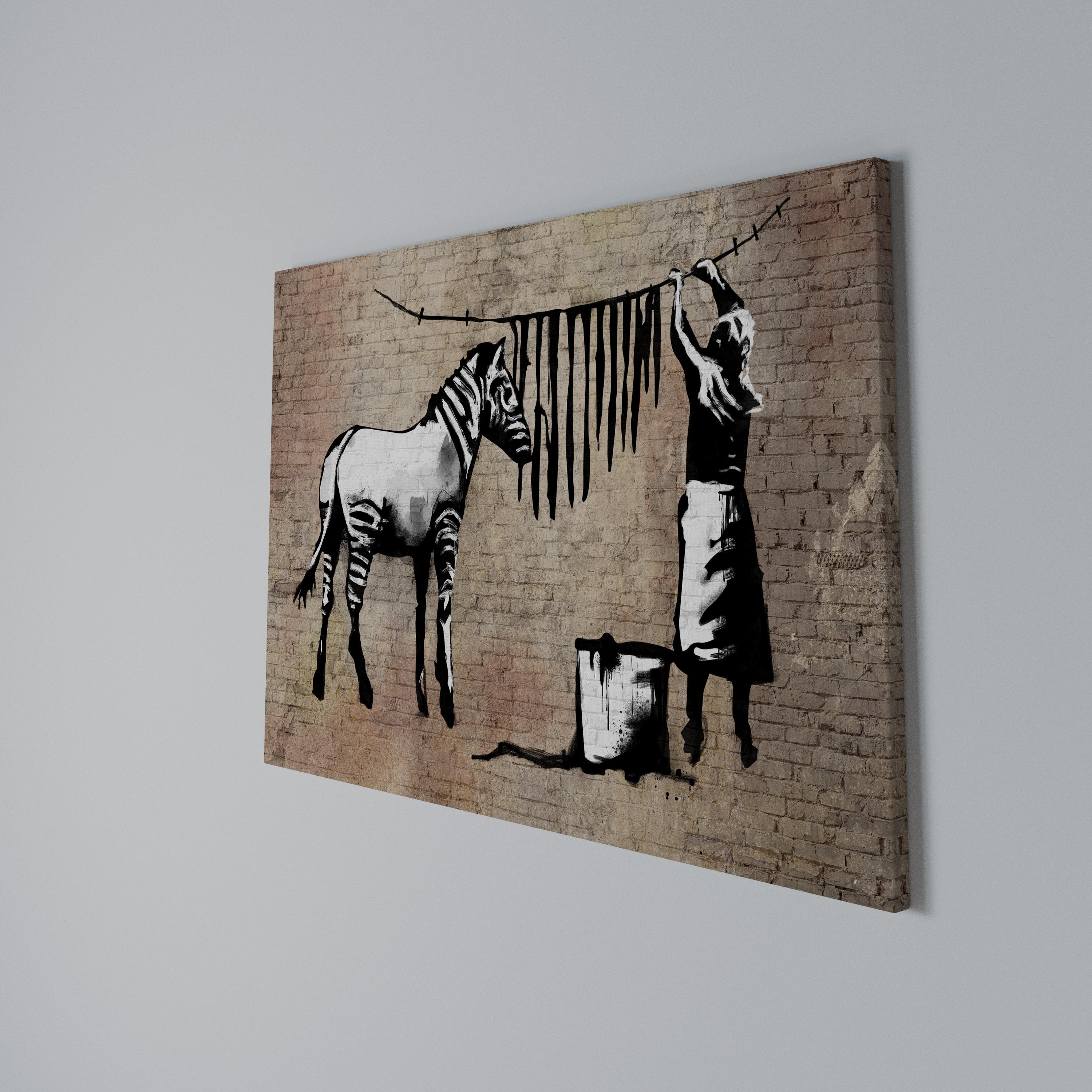 TIDY ZEBRA Poziomy obraz na płótnie