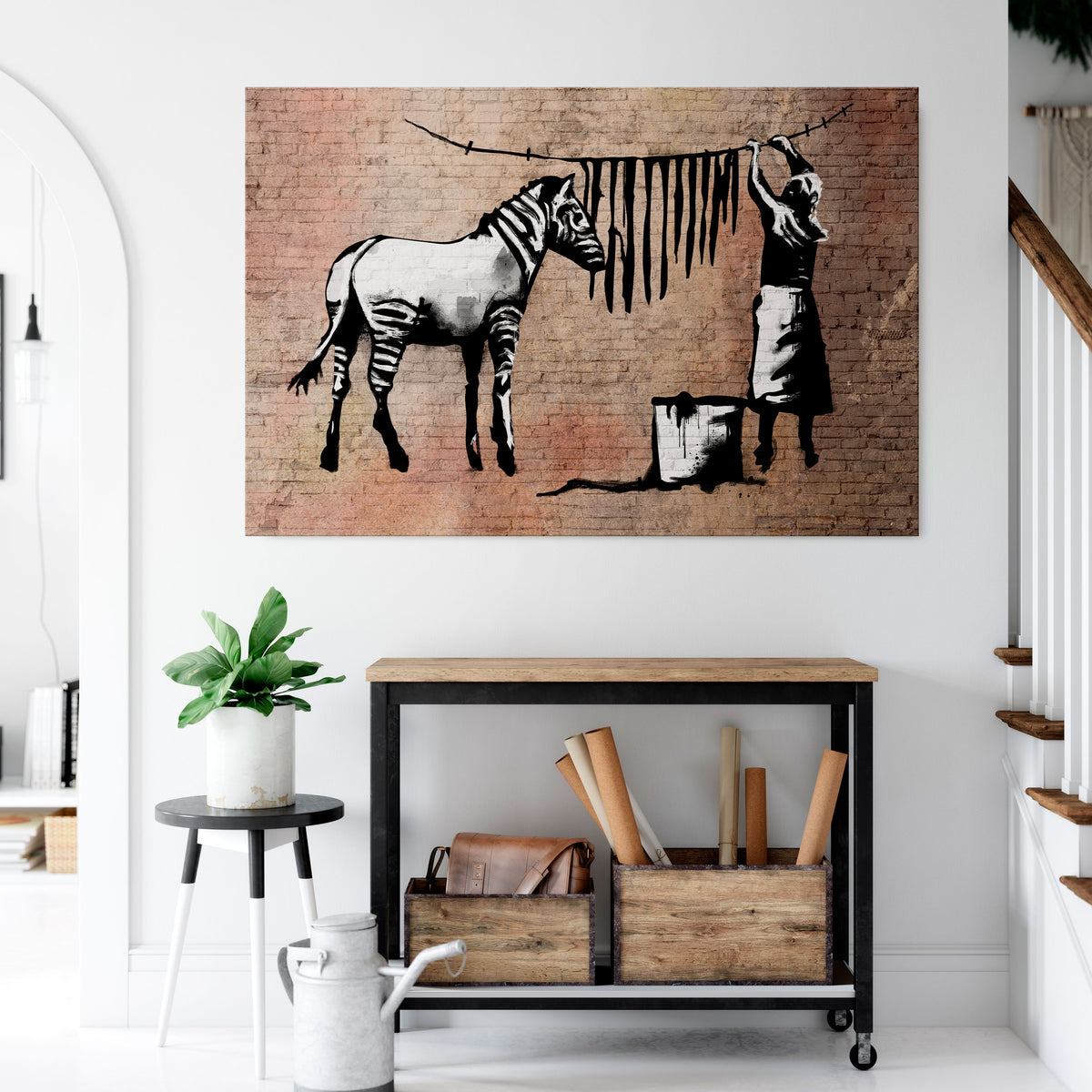 TIDY ZEBRA Poziomy obraz na płótnie