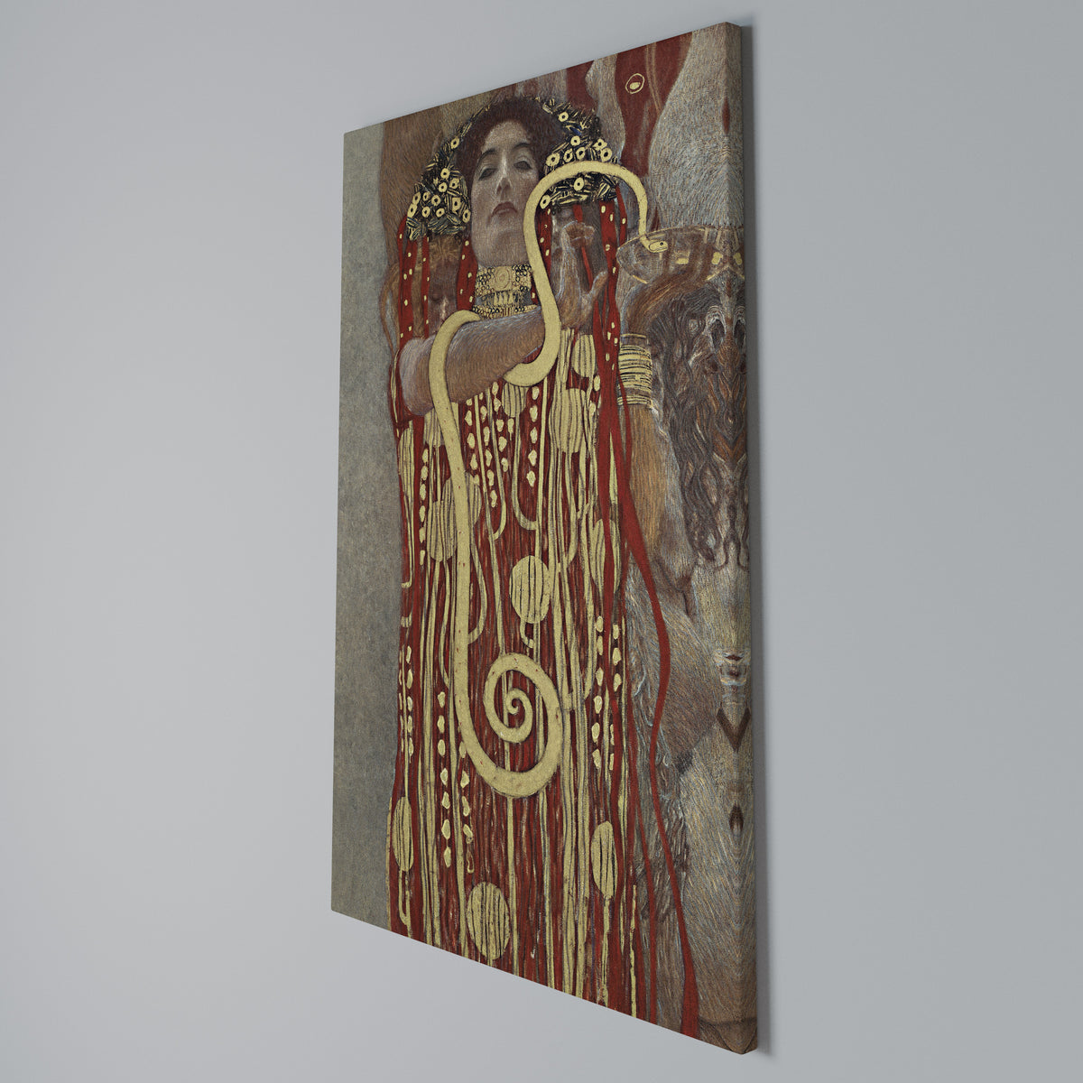 HYGIEIA BY KLIMT Pionowy obraz na płótnie