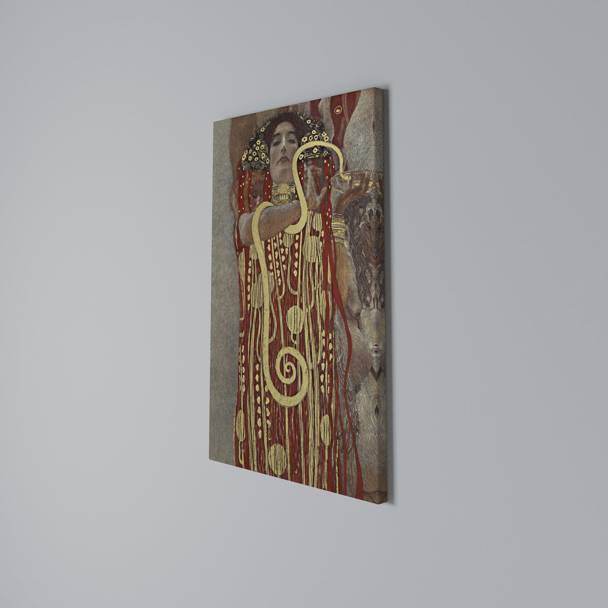 HYGIEIA BY KLIMT Pionowy obraz na płótnie