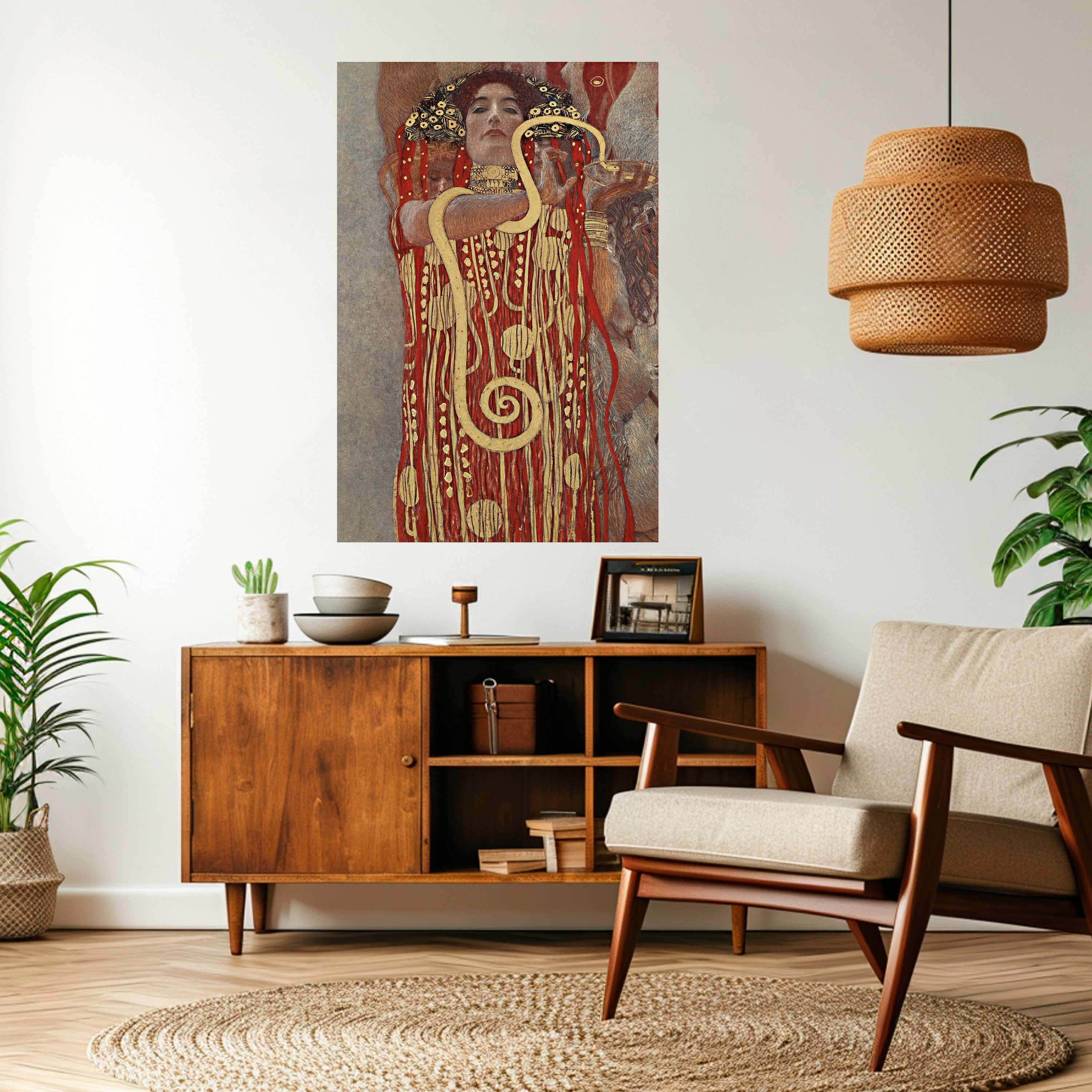 HYGIEIA BY KLIMT Naklejka/Plakat pionowy