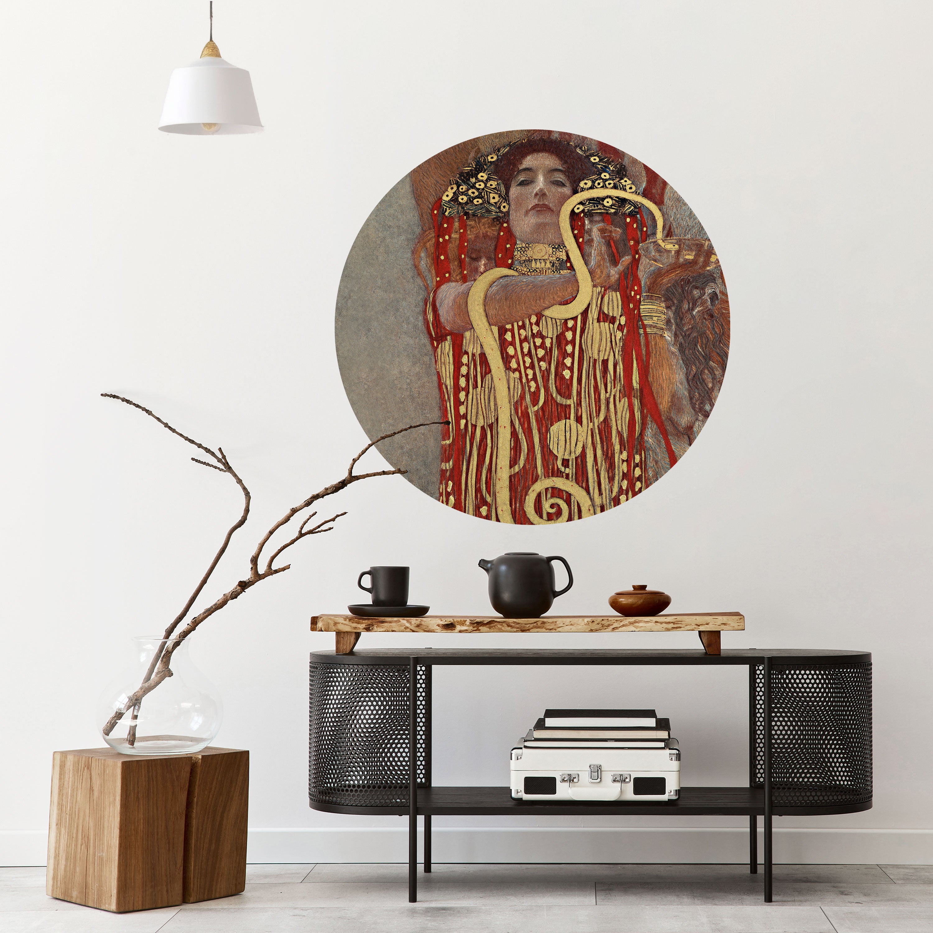 HYGIEIA BY KLIMT Naklejka okrągła