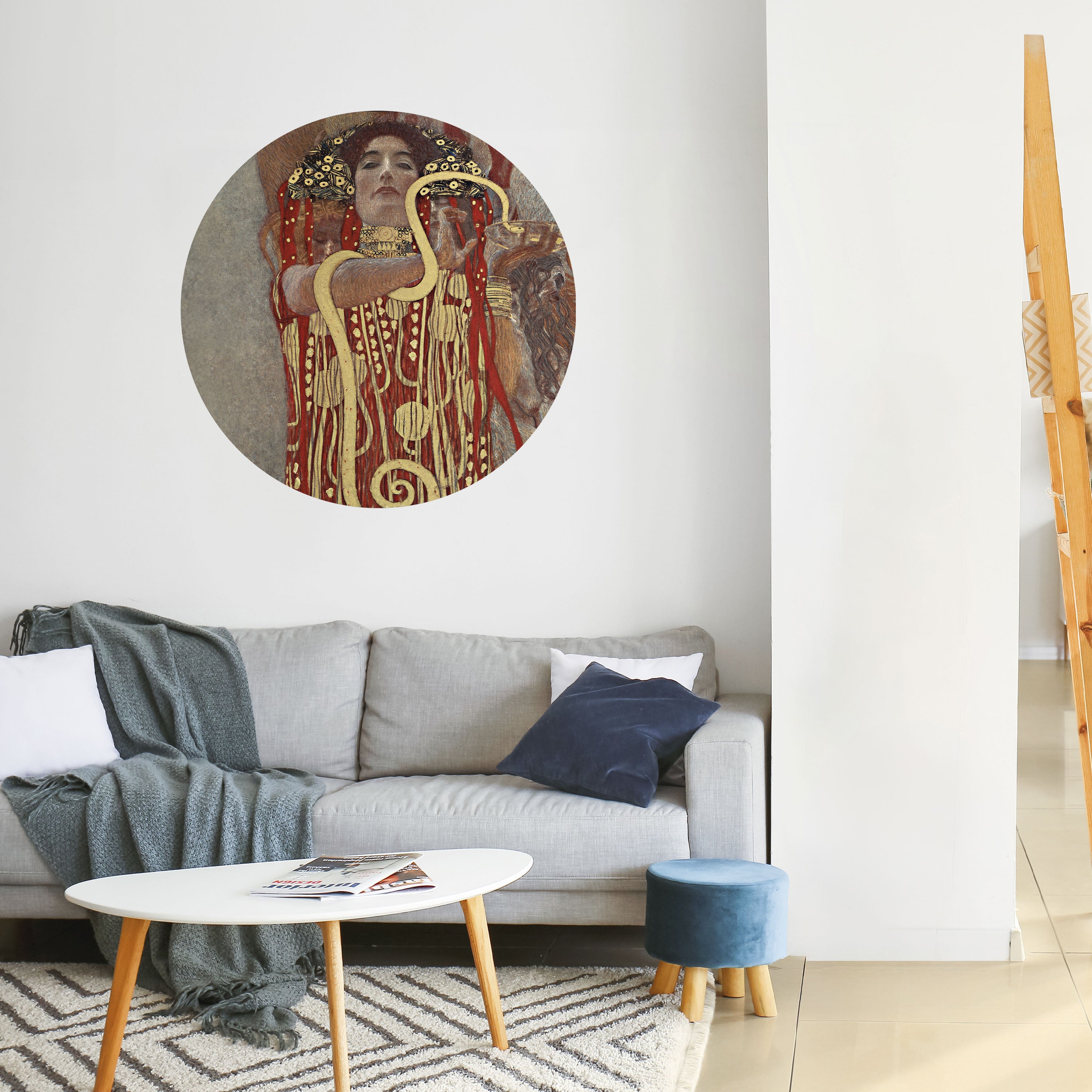 HYGIEIA BY KLIMT Naklejka okrągła