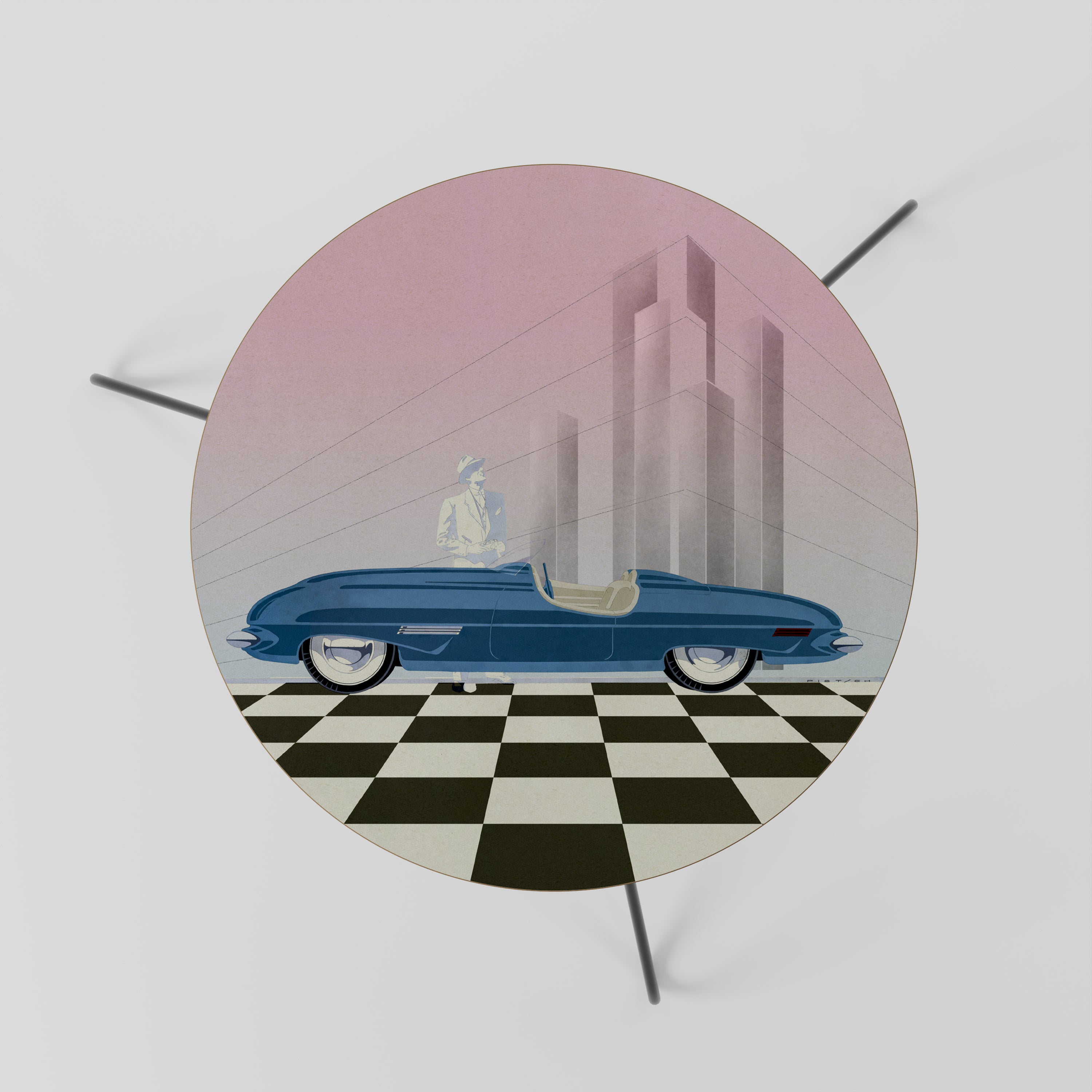 BLUE ROADSTER Stolik kawowy mały