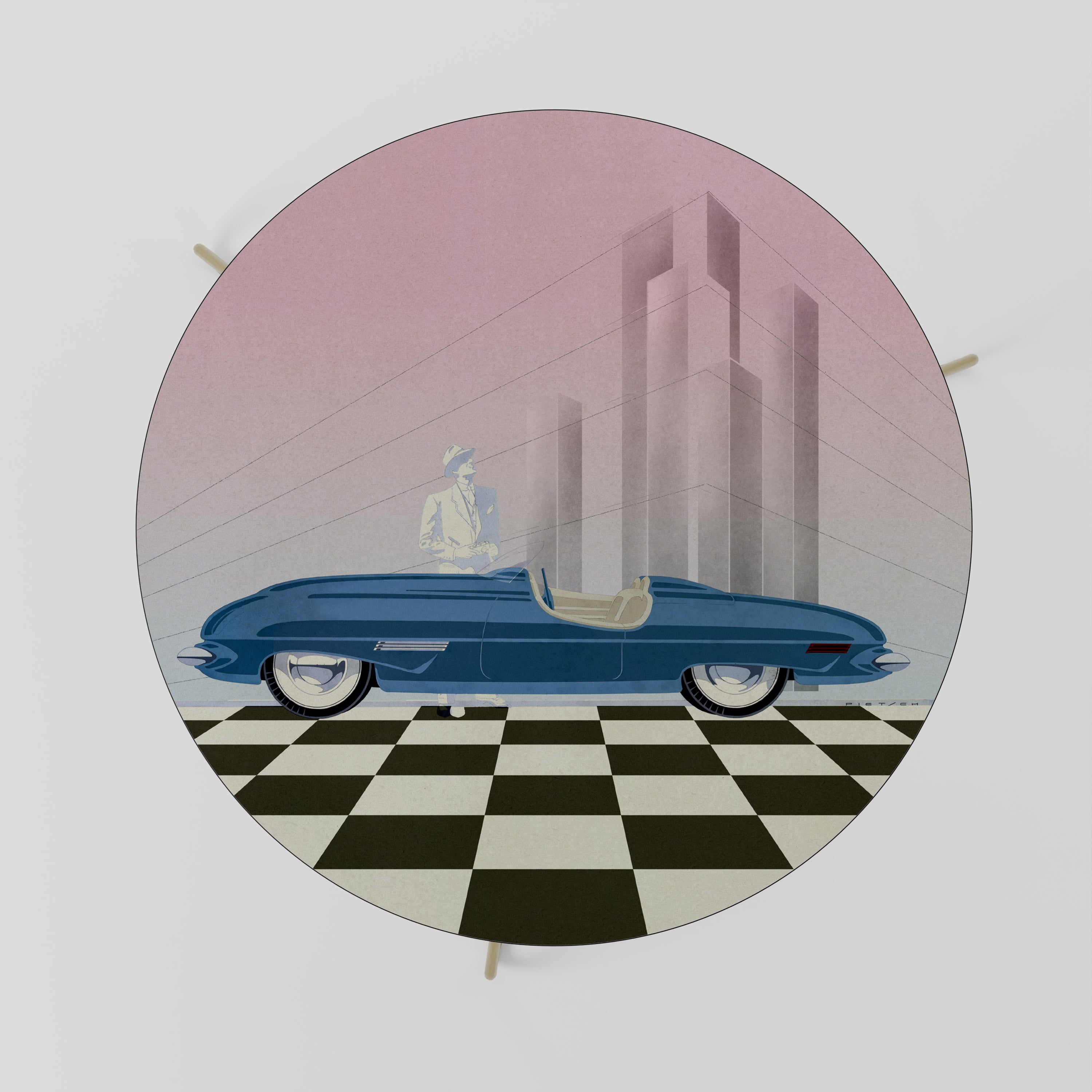 BLUE ROADSTER Stolik kawowy duży