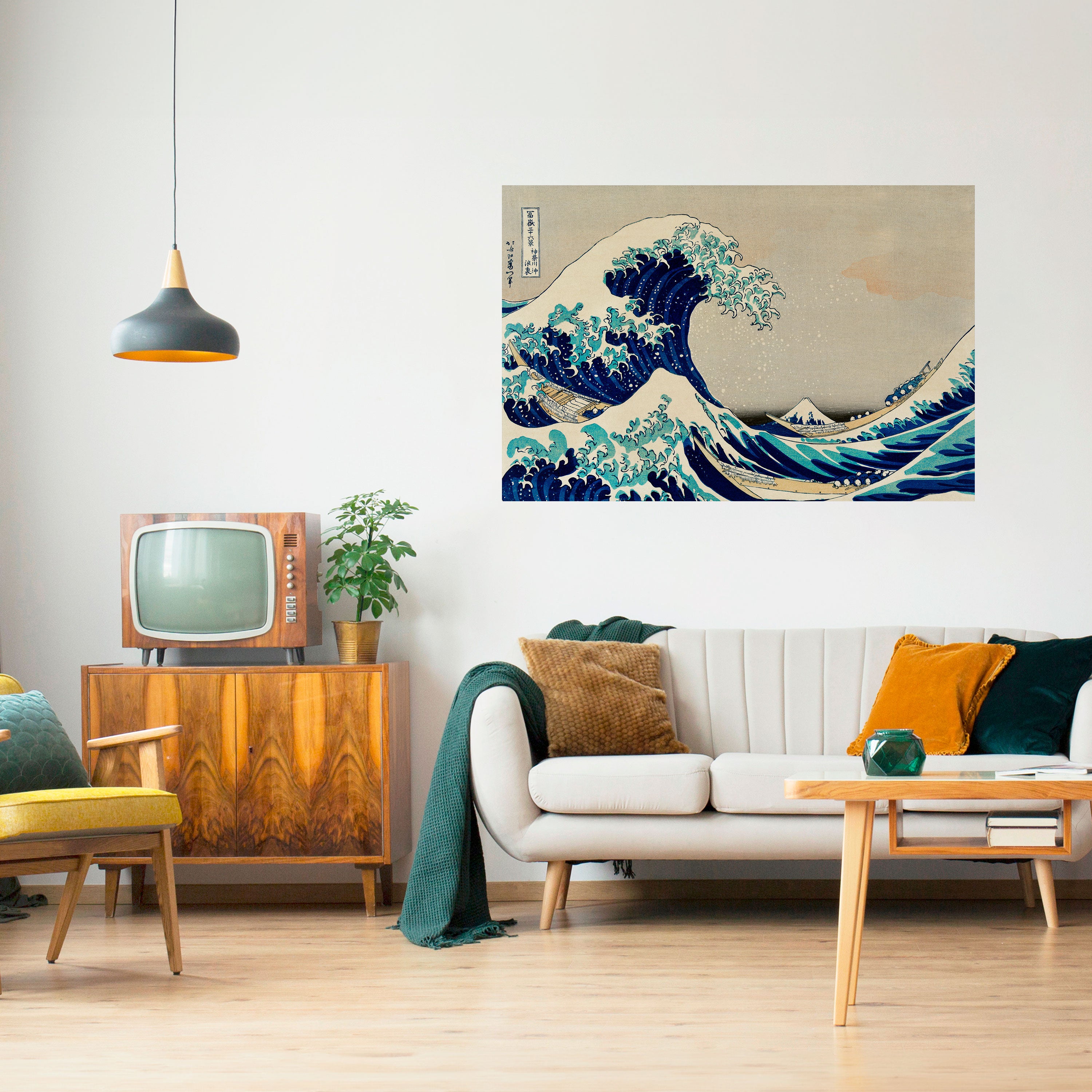THE GREAT WAVE Naklejka/Plakat poziomy