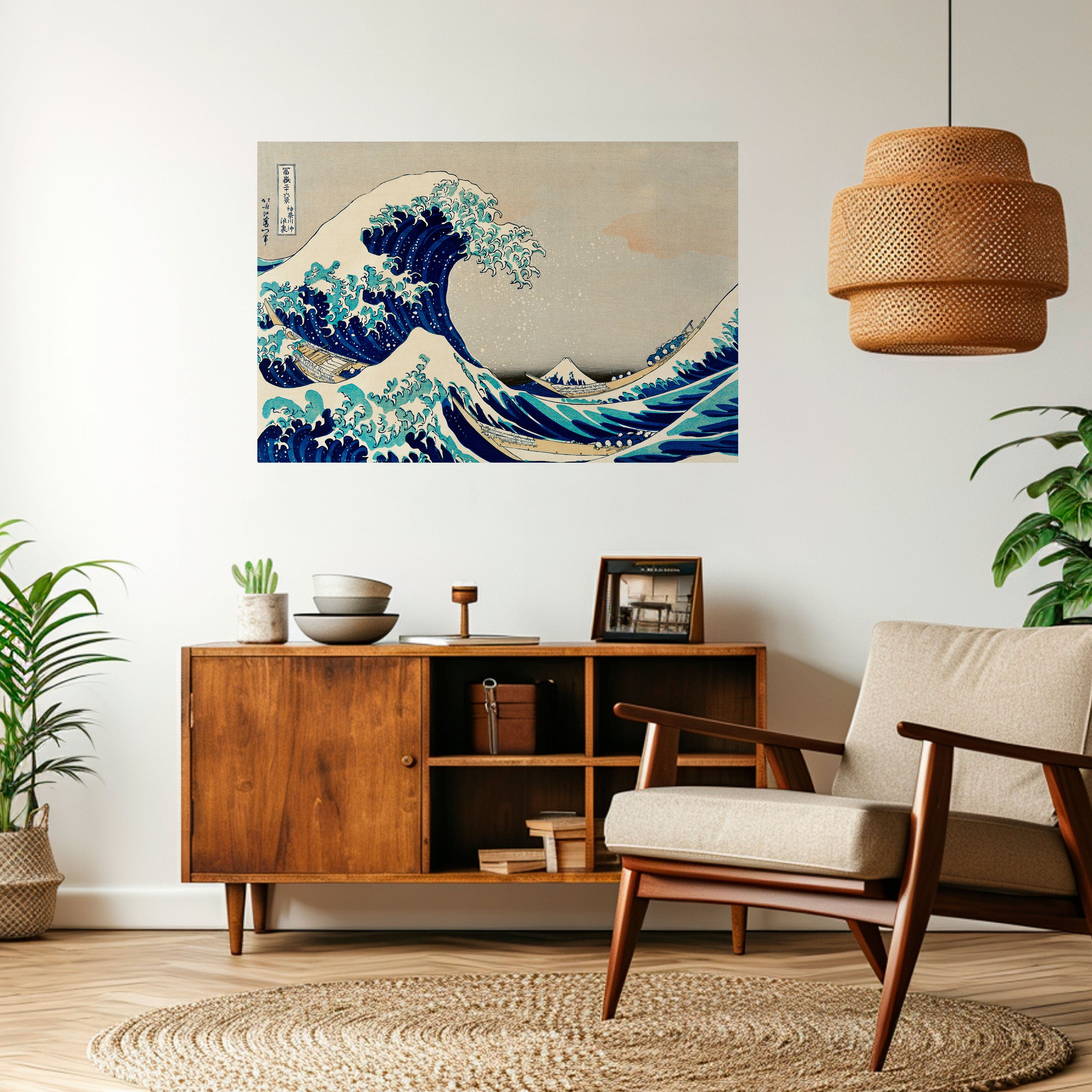 THE GREAT WAVE Naklejka/Plakat poziomy