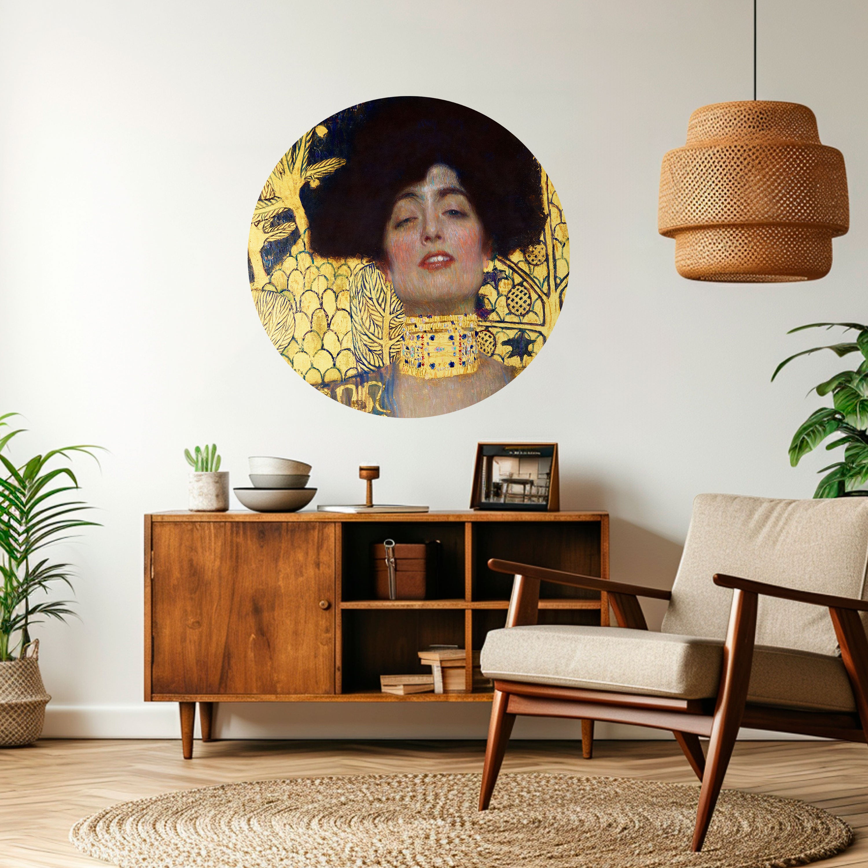 JUDITH WITHOUT HOLOFERNES Naklejka okrągła