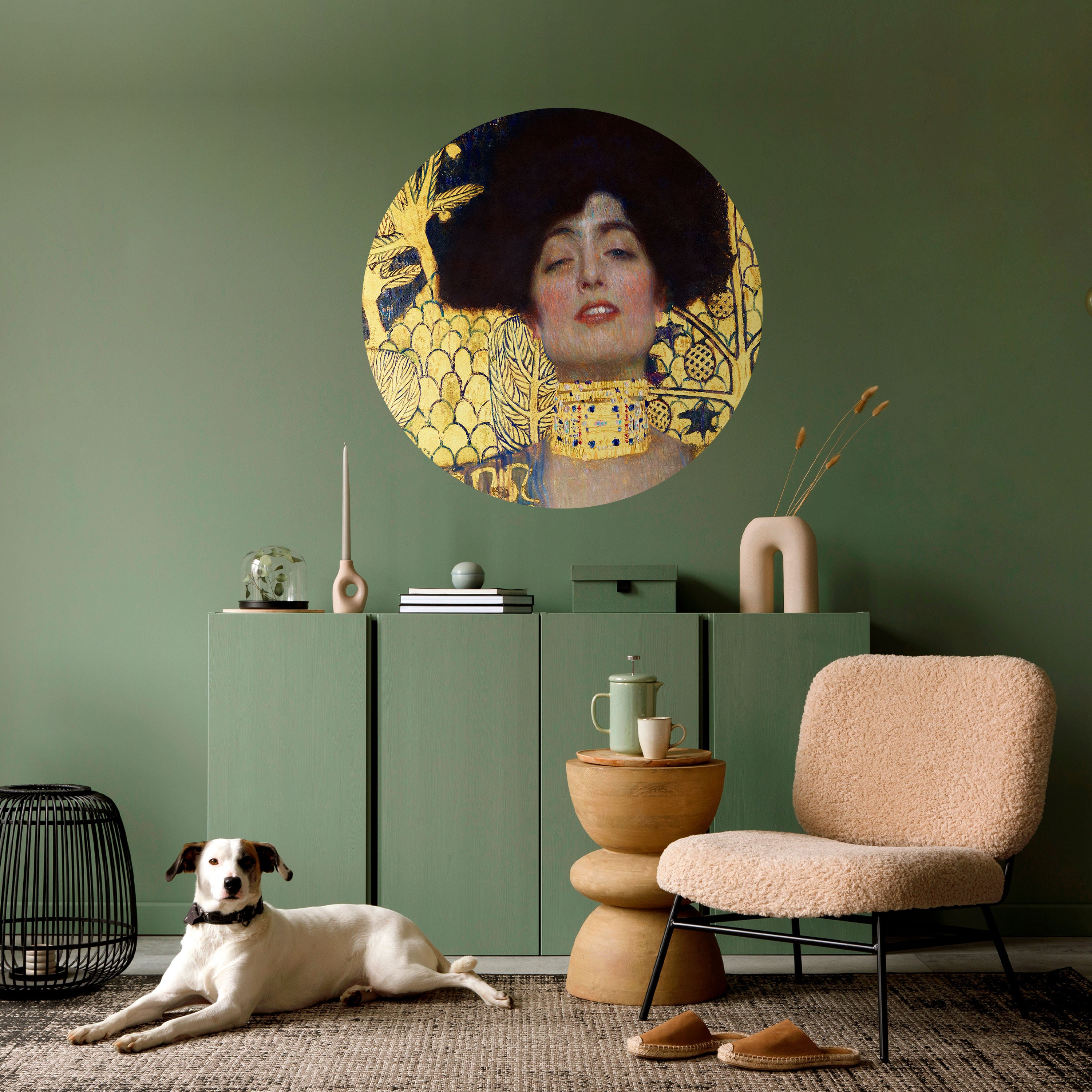 JUDITH WITHOUT HOLOFERNES Naklejka okrągła