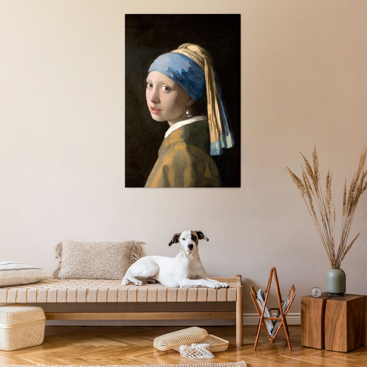 GIRL WITH A PEARL EARING Pionowy obraz na płótnie