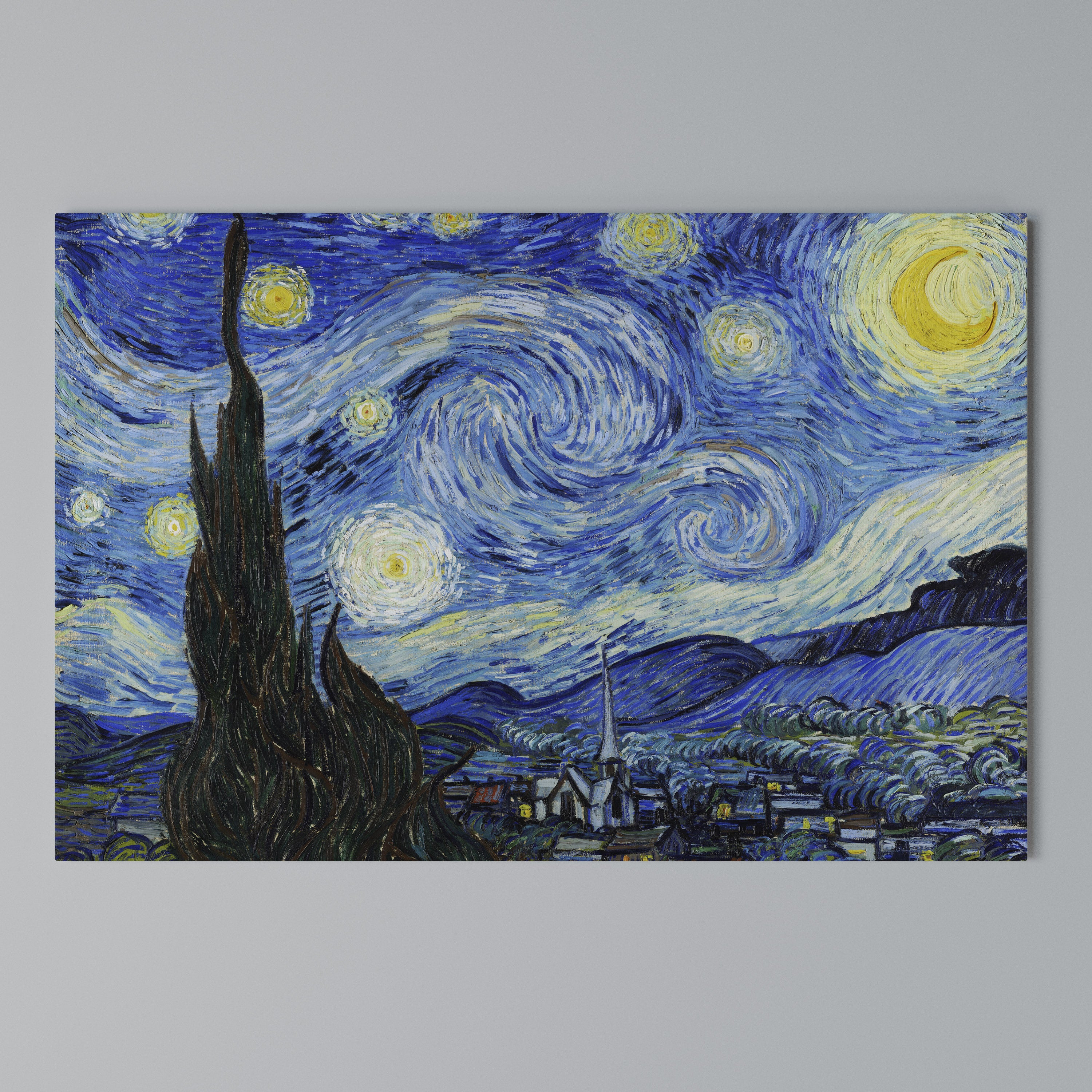 STARRY NIGHT Poziomy obraz na płótnie