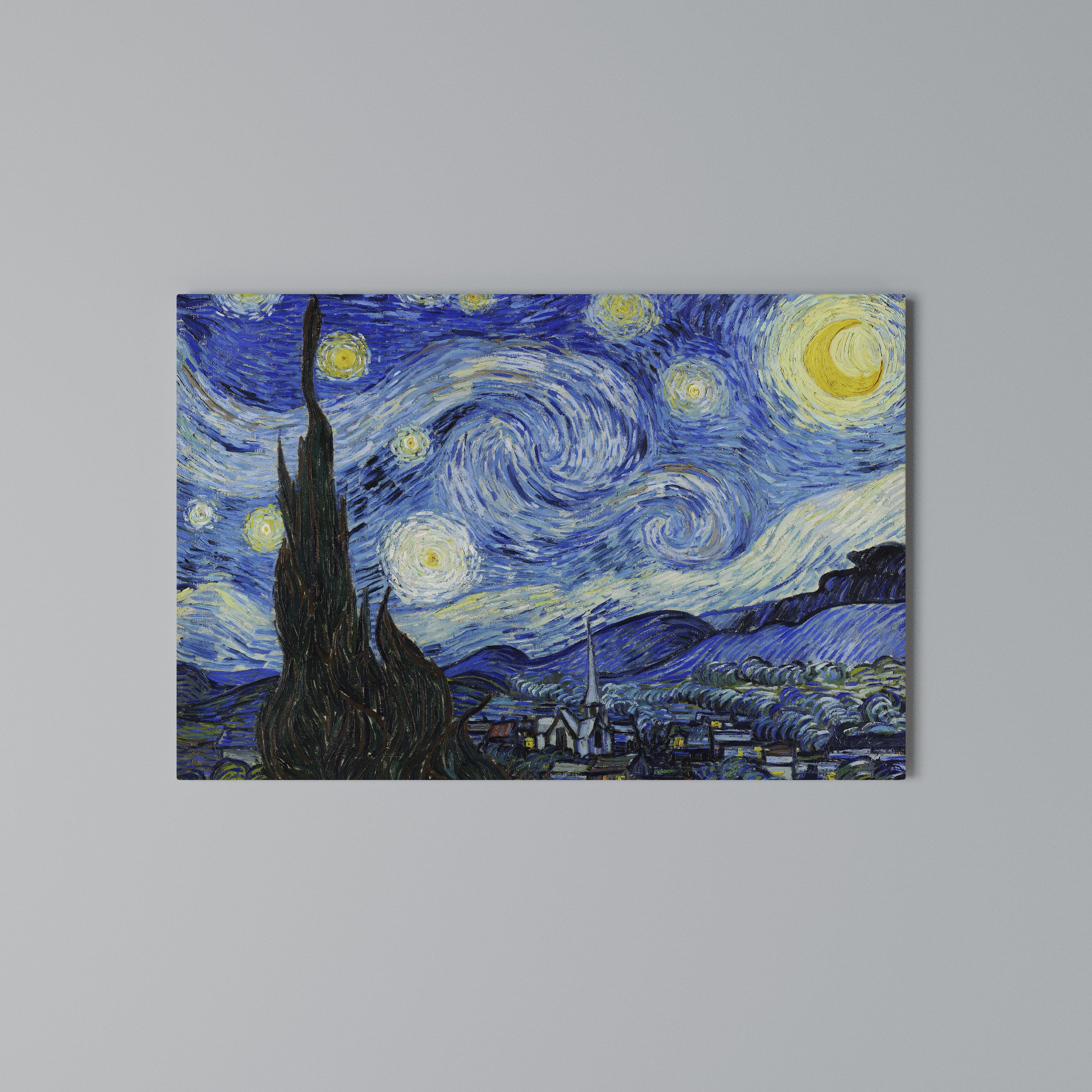 STARRY NIGHT Poziomy obraz na płótnie
