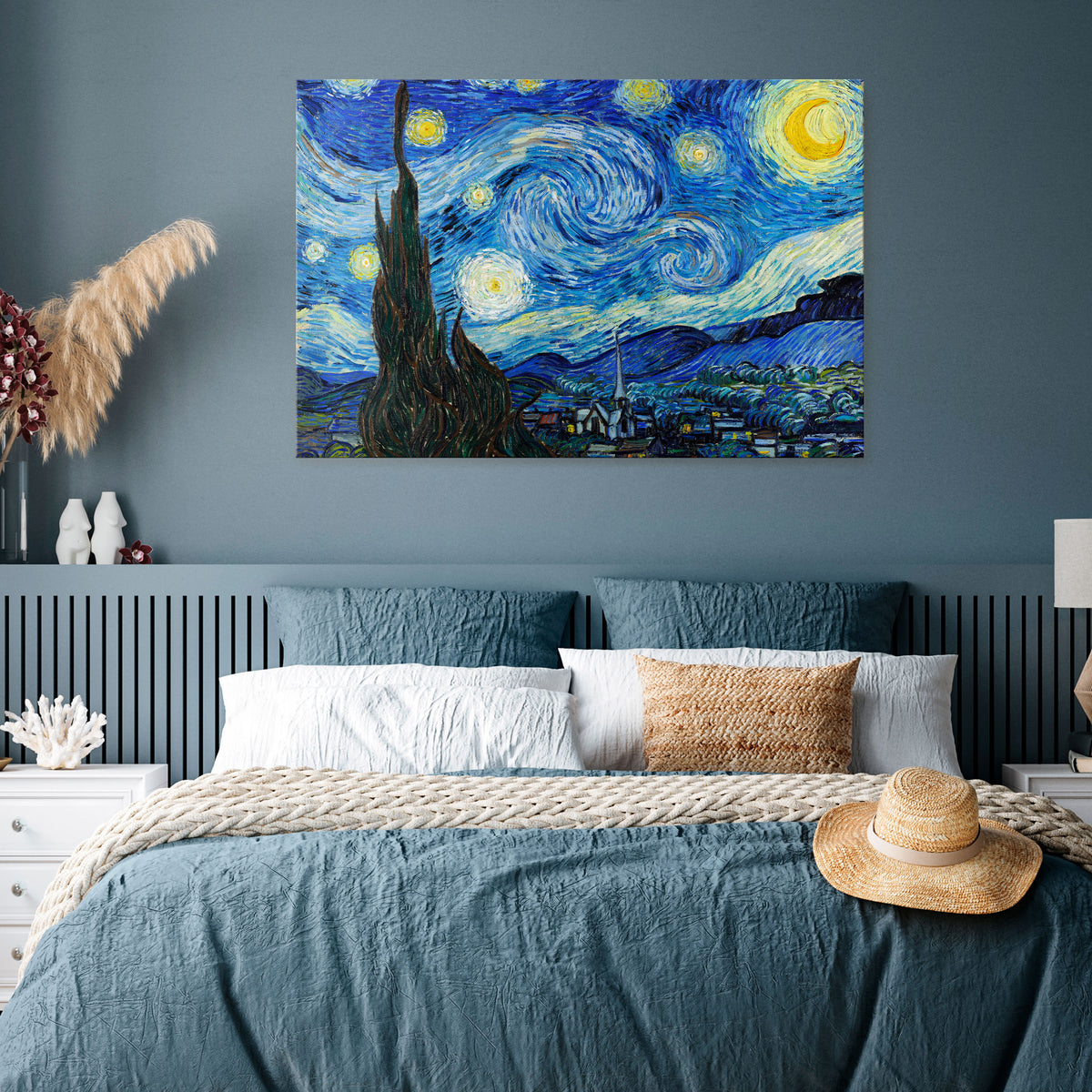 STARRY NIGHT Poziomy obraz na płótnie
