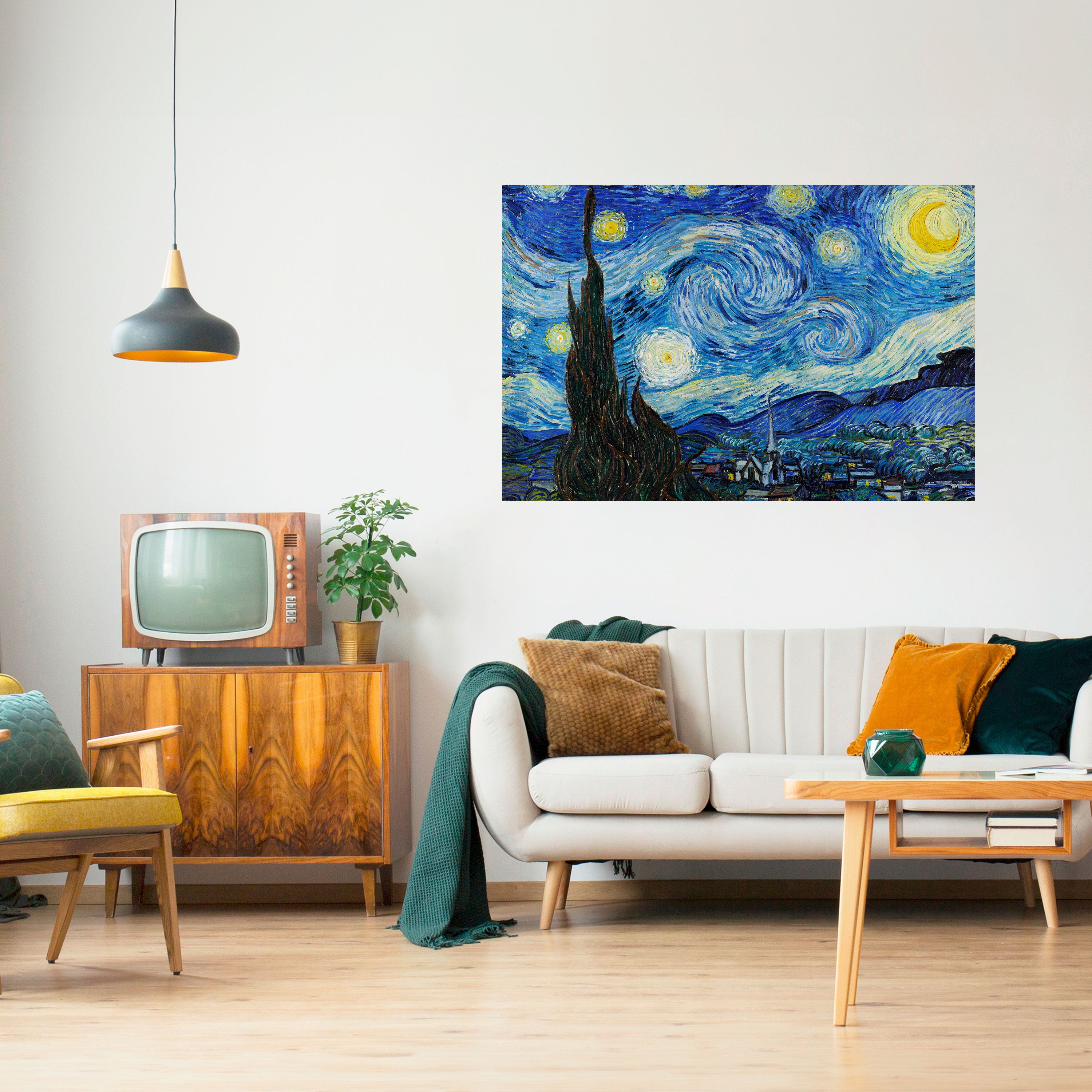 STARRY NIGHT Naklejka/Plakat poziomy