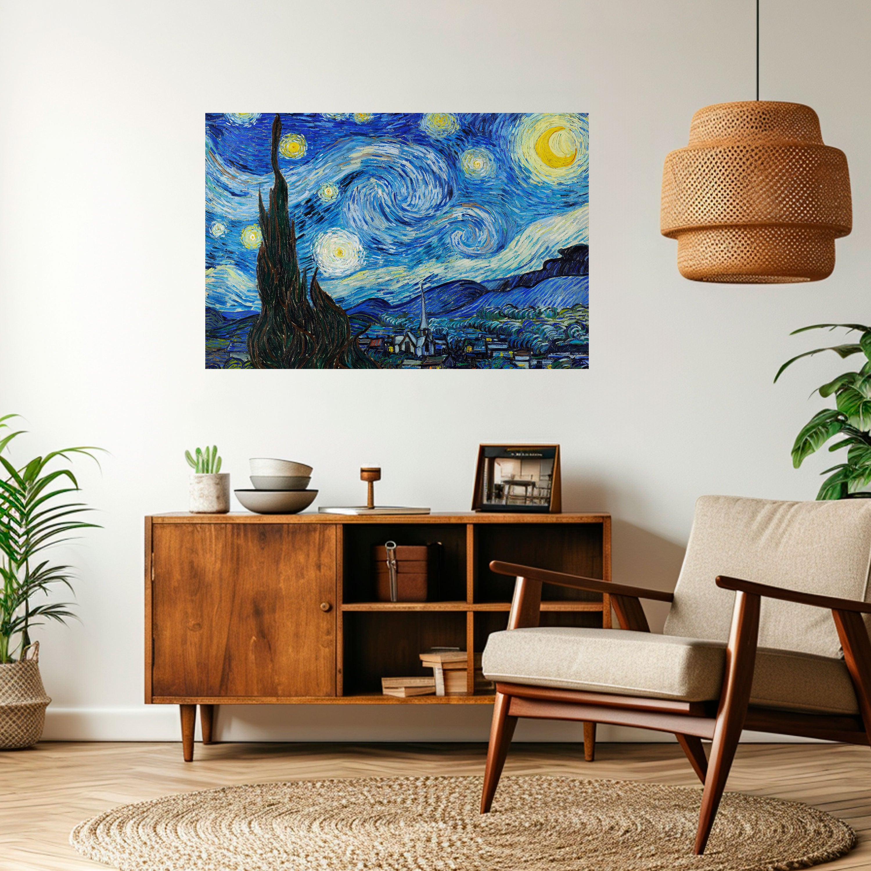 STARRY NIGHT Naklejka/Plakat poziomy