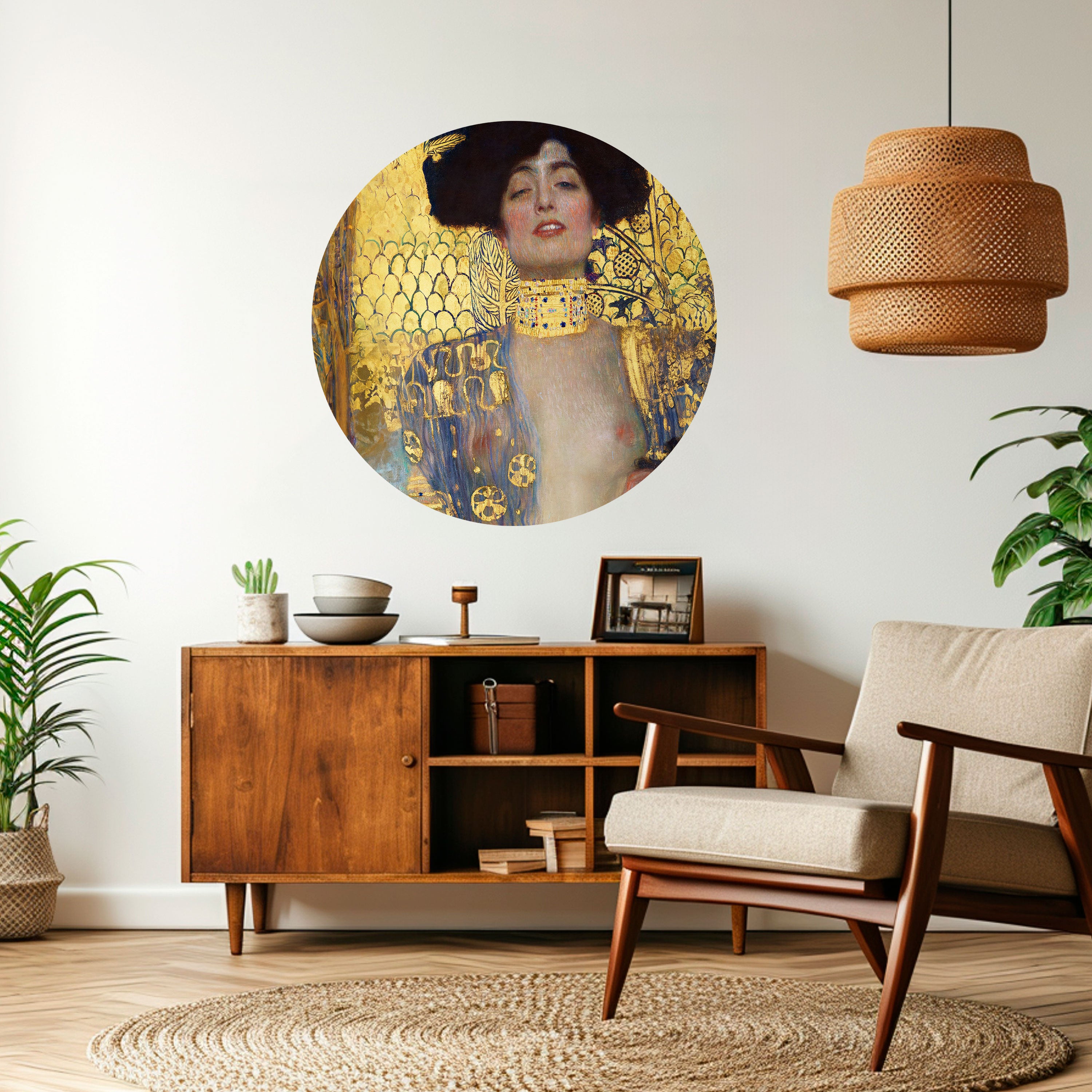 JUDITH & HOLOFERNES Naklejka okrągła