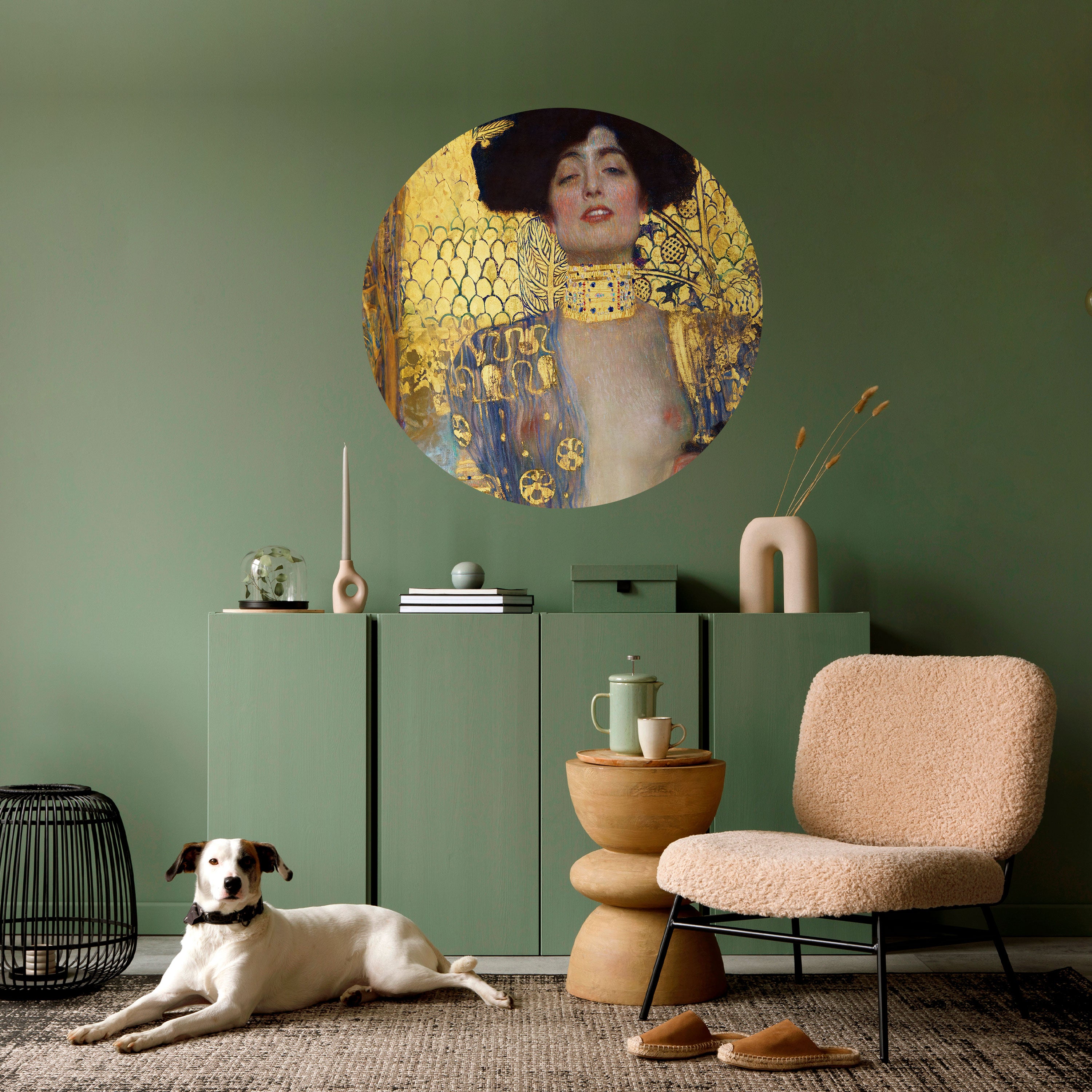 JUDITH & HOLOFERNES Naklejka okrągła