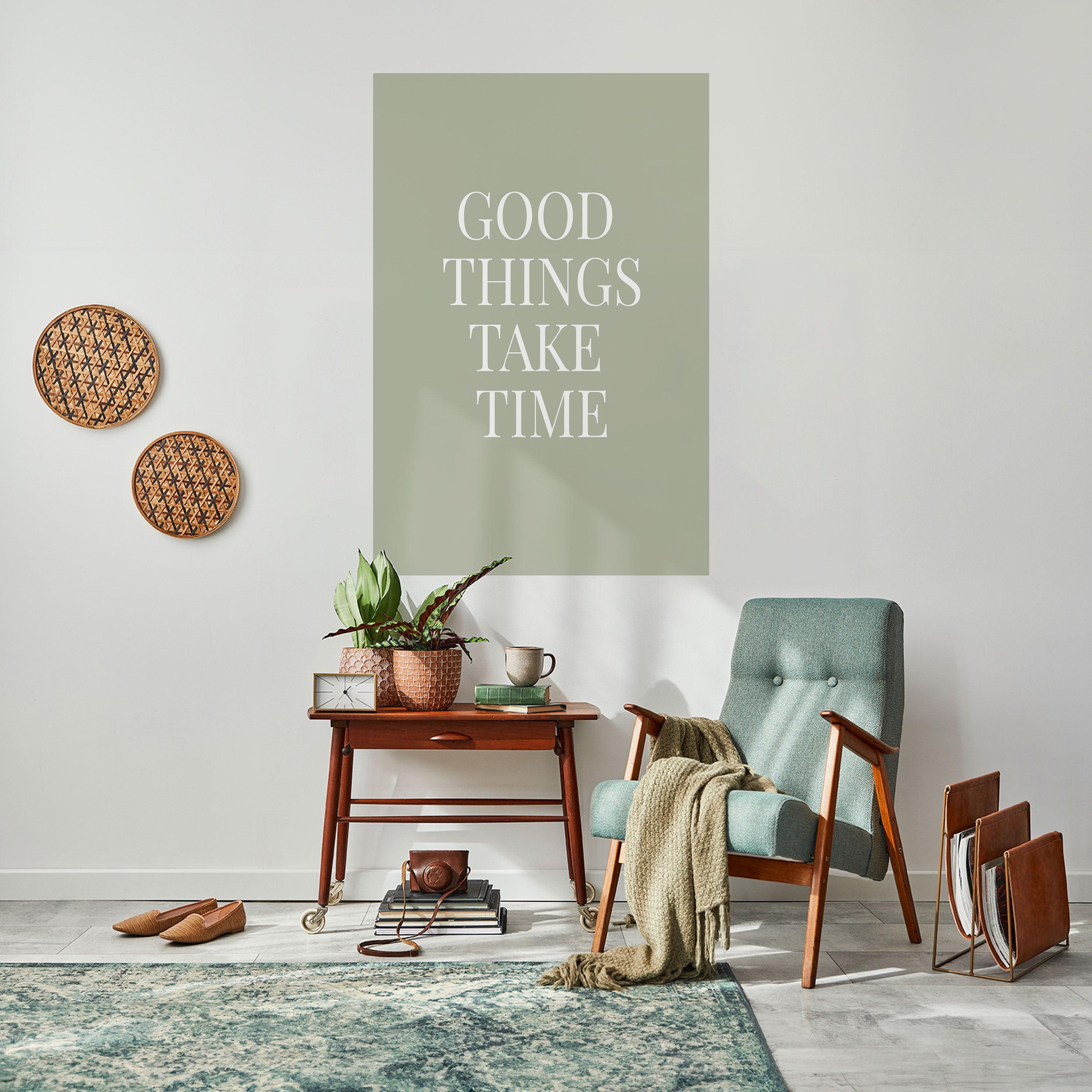 GOOD THINGS TAKE TIME Naklejka/Plakat pionowy